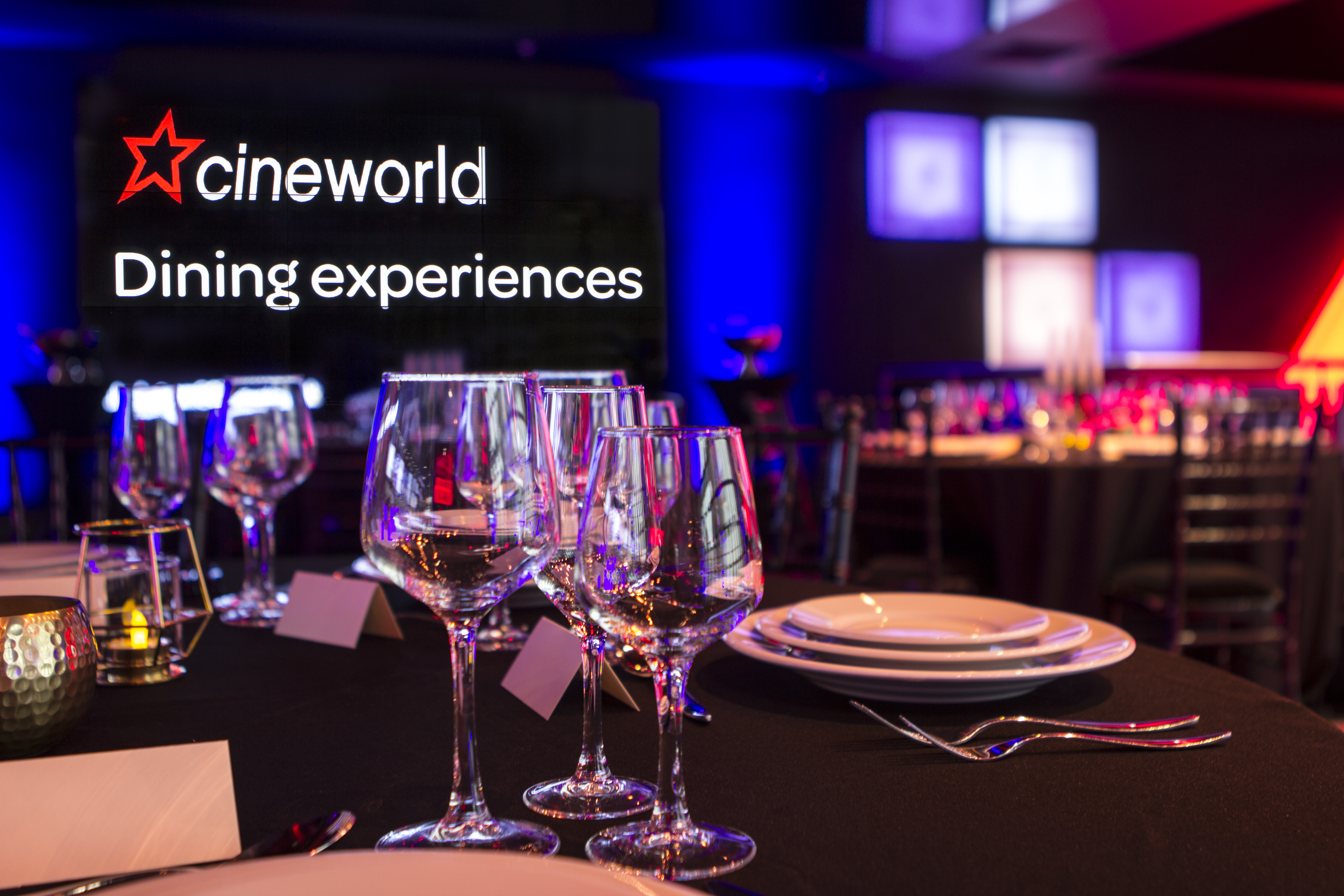 Elegant event setup in Upper Foyer, Cineworld O2 Greenwich, perfect for corporate gatherings.