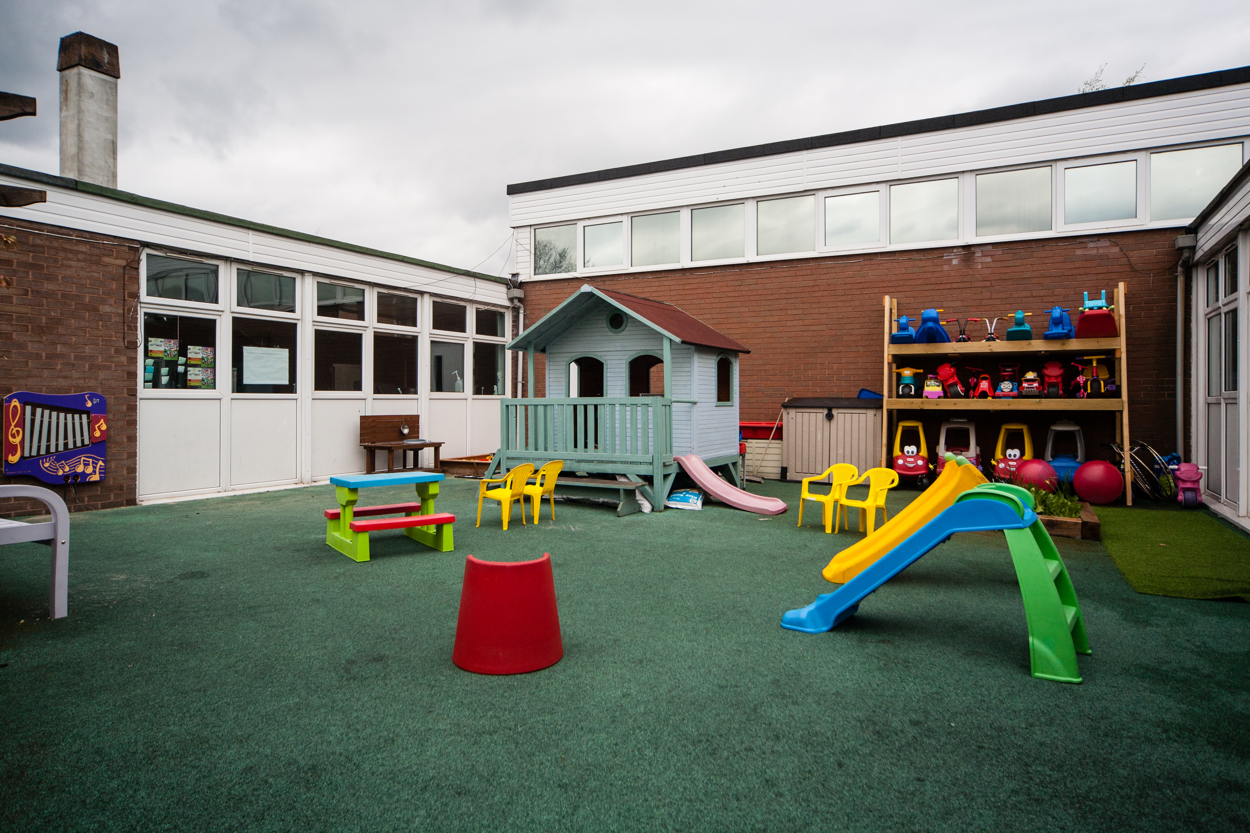 Vibrant outdoor play area for kids at Spark Burntwood CIC, ideal for family events.