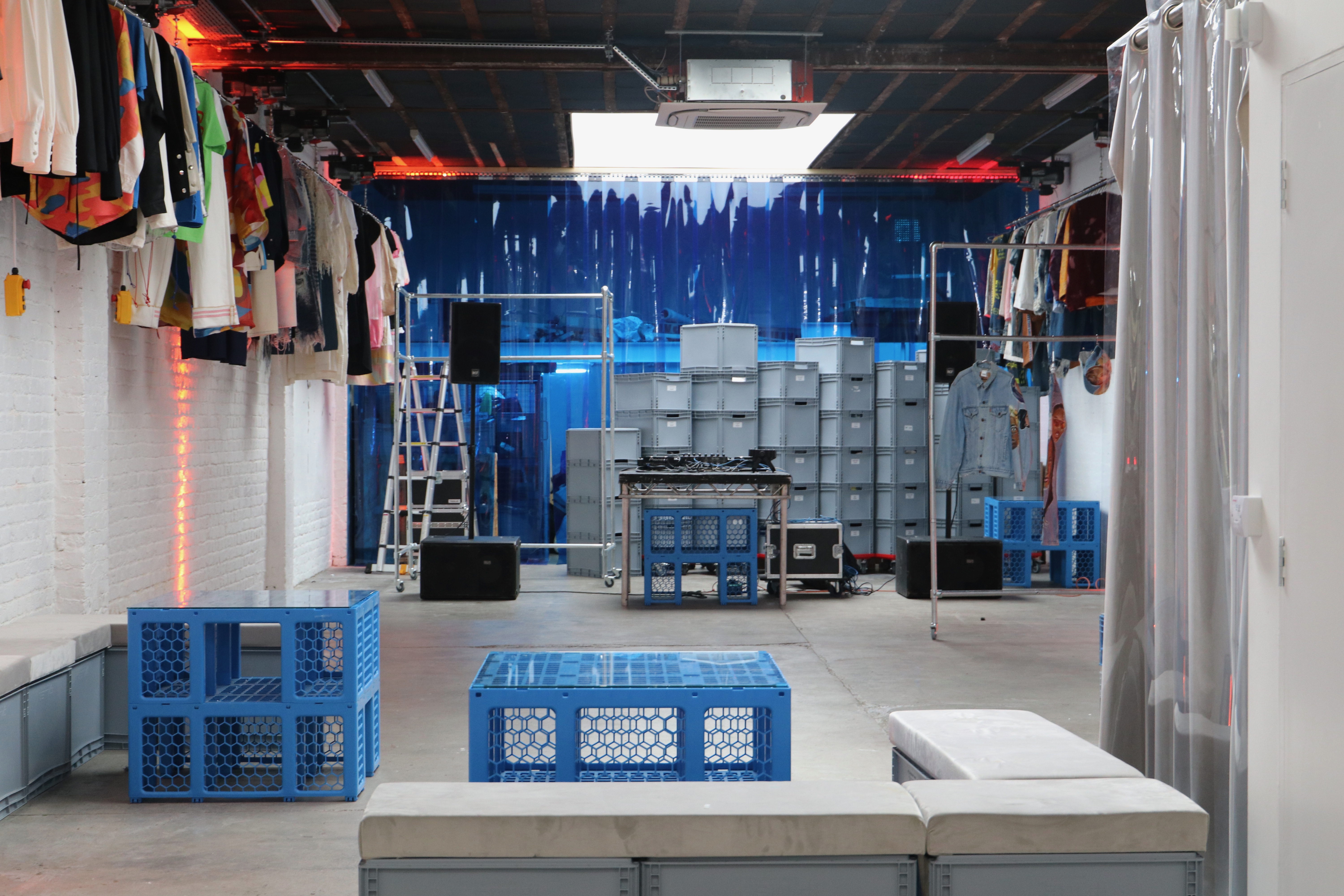 Versatile event space near Victoria with vibrant decor for fashion shows and pop-ups.