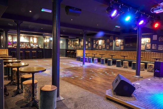 Walrus Club Room: cozy event space with bar, perfect for parties and live performances.