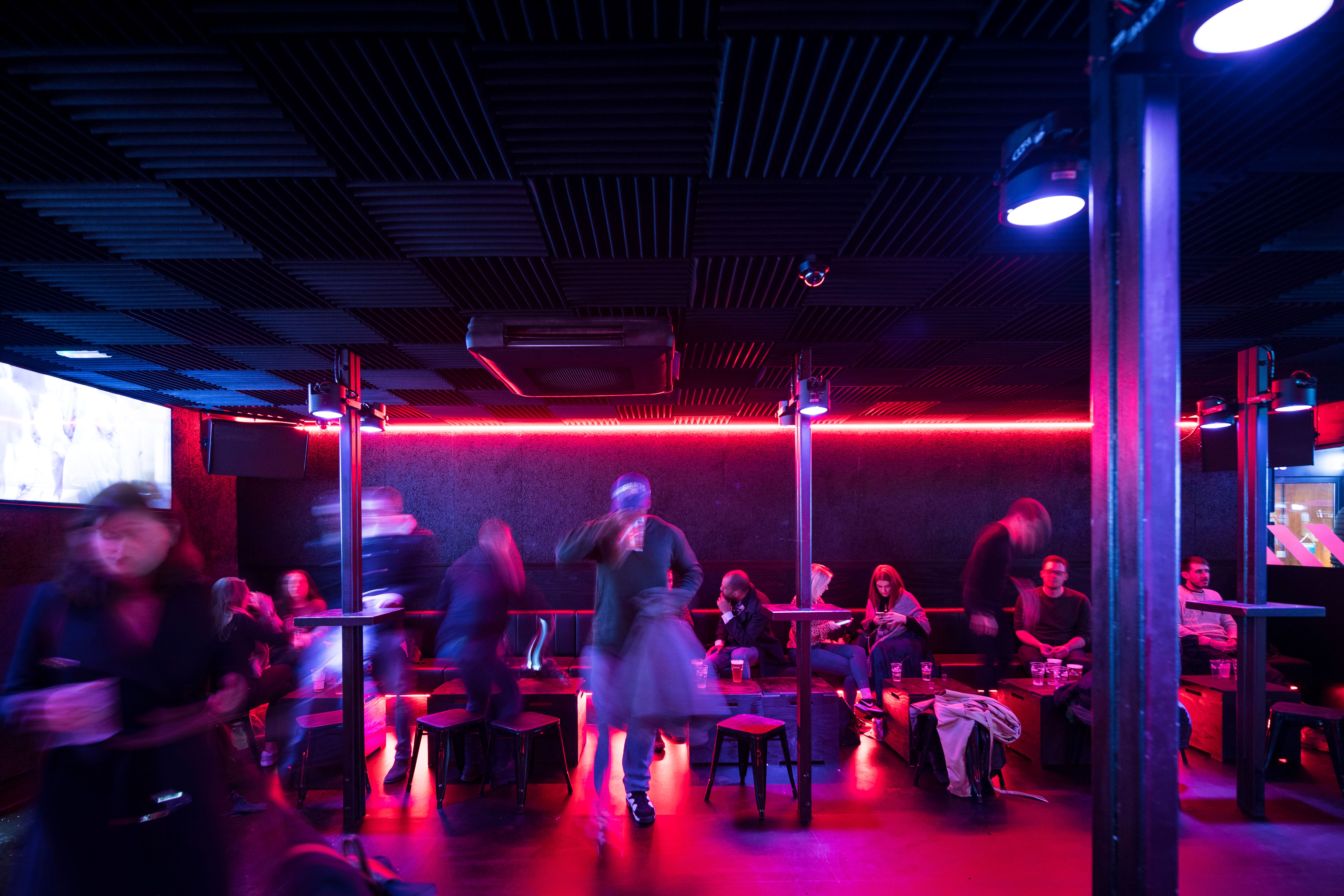 Vibrant event space at BeatBox, Boxpark Croydon, ideal for parties and networking.