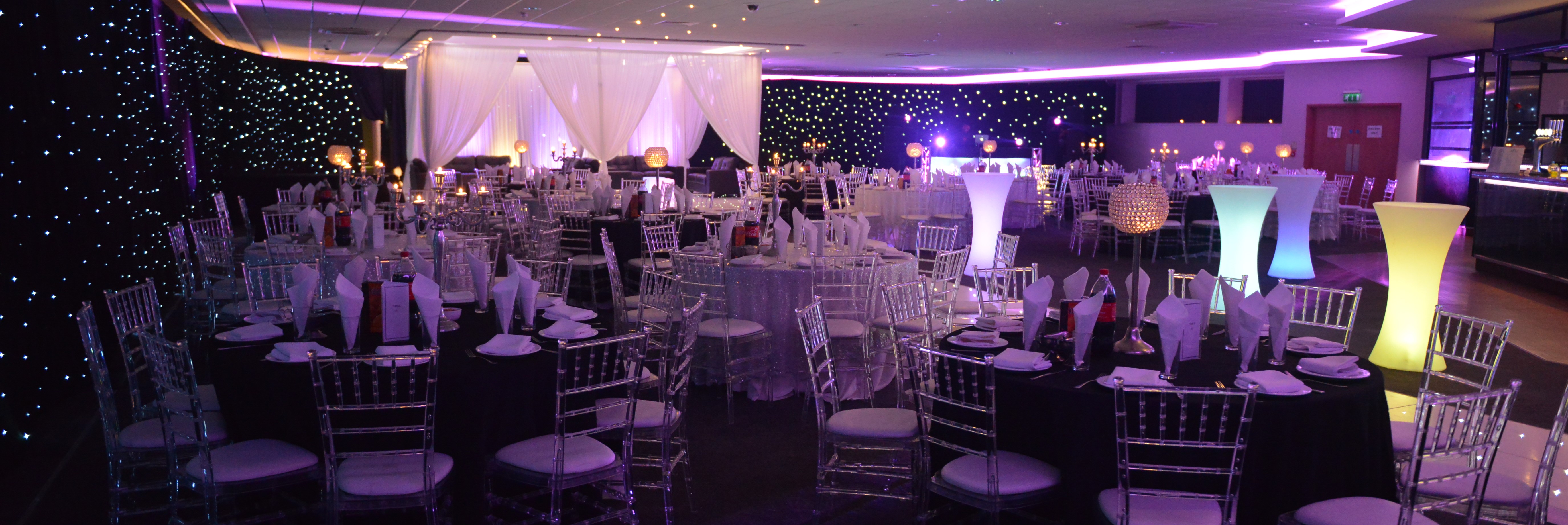 Elegant Main Hall at Royale Banqueting Suite, perfect for weddings and corporate events.