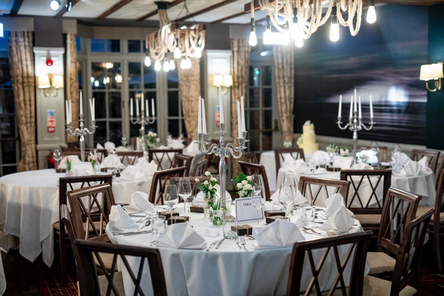 Elegant dining room at White Swan Hotel, perfect for weddings and corporate events.