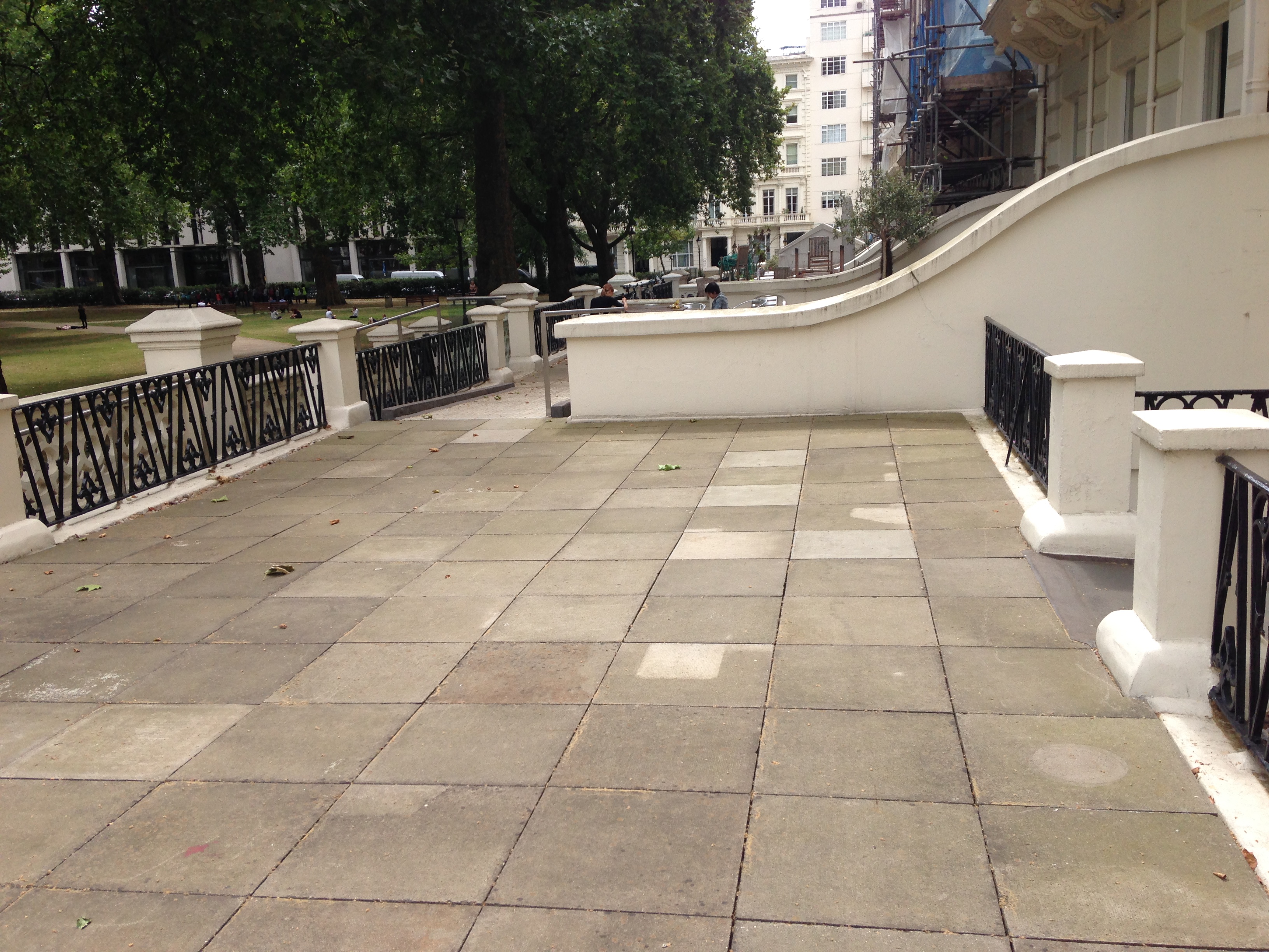 Outdoor terrace at Stein's Berlin Restaurant, ideal for summer networking events.