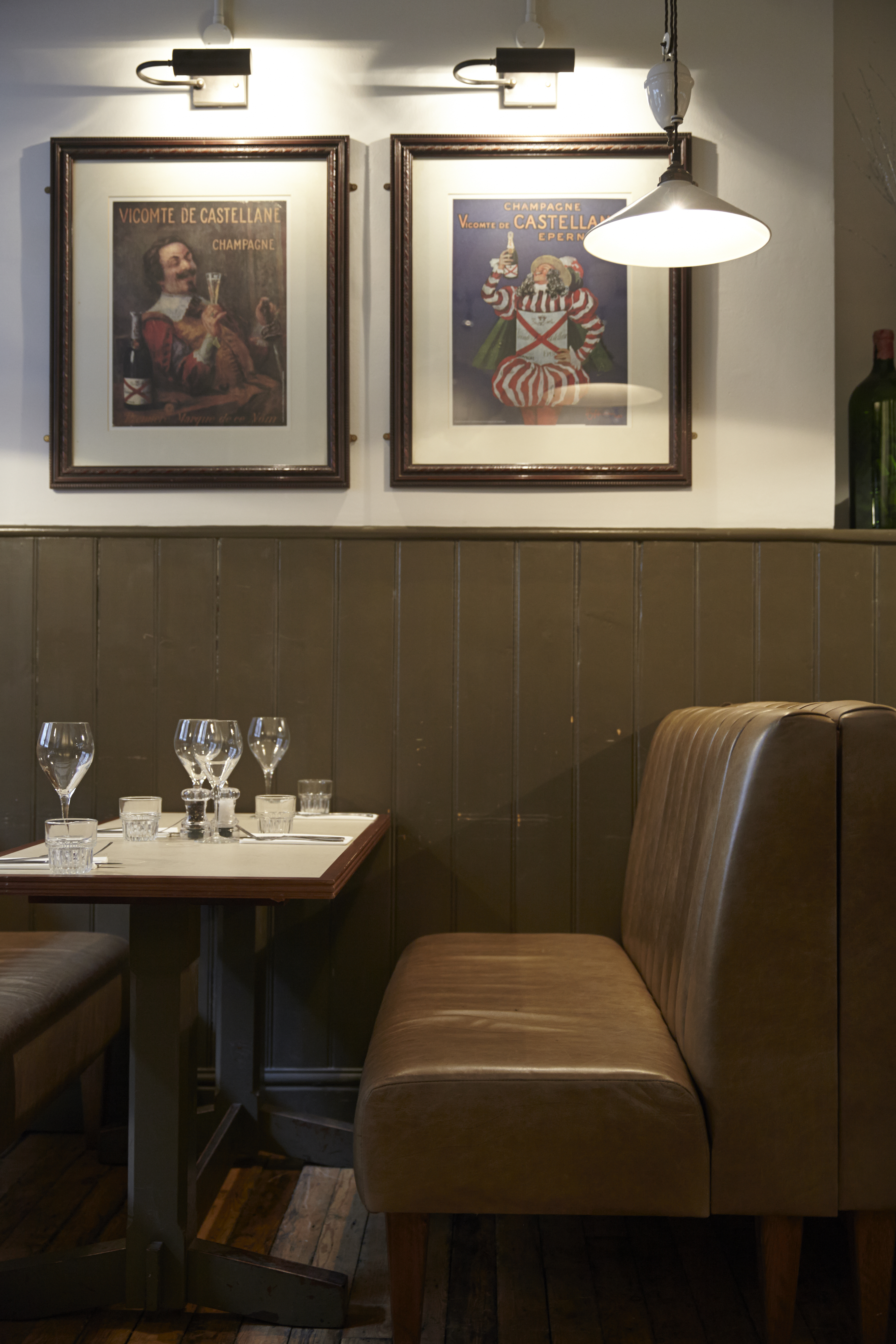 Intimate dining setup in The Map Room, Dalys Wine Bar for private events and meetings.