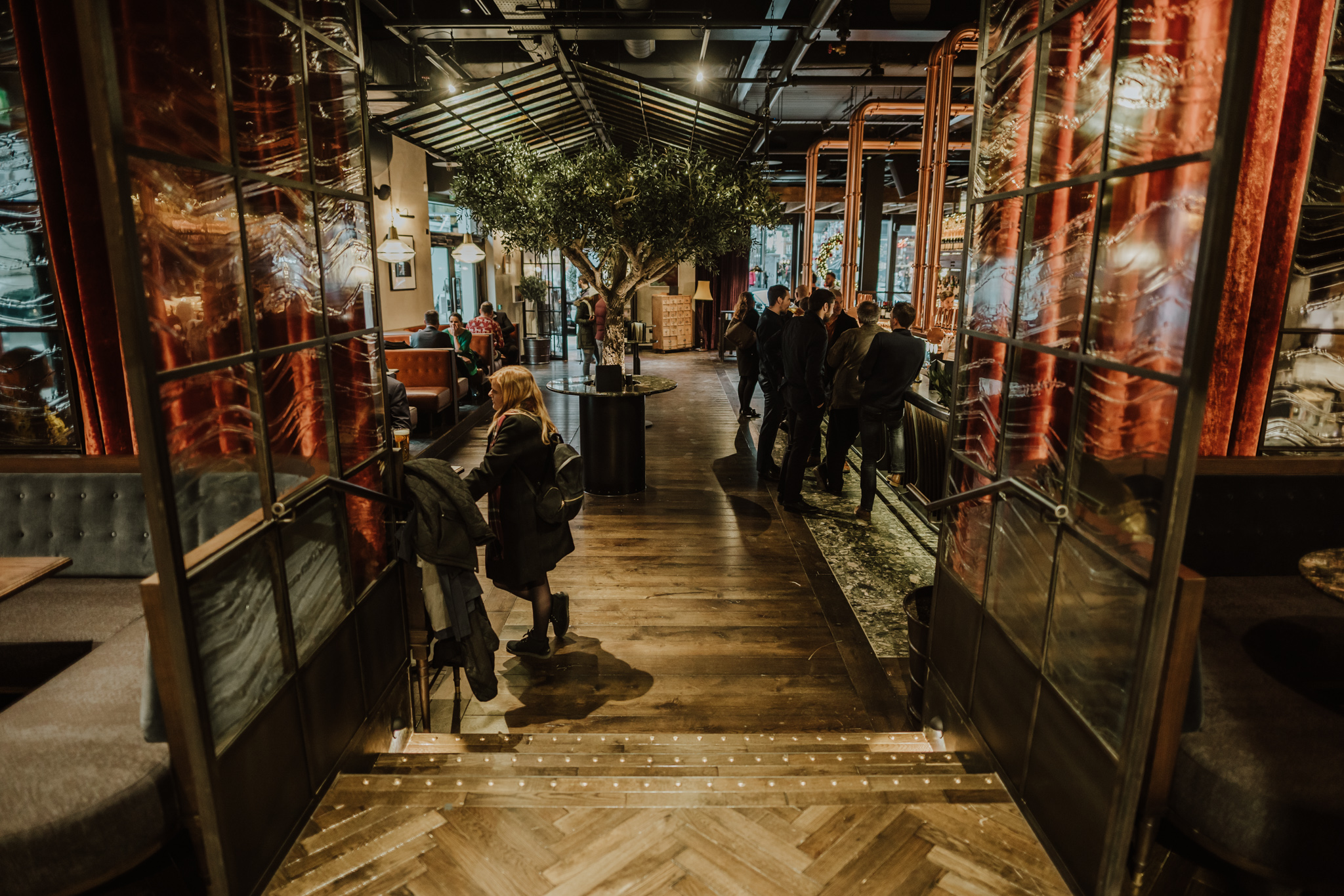 Stylish lounge venue with warm ambiance, ideal for events and gatherings in London.