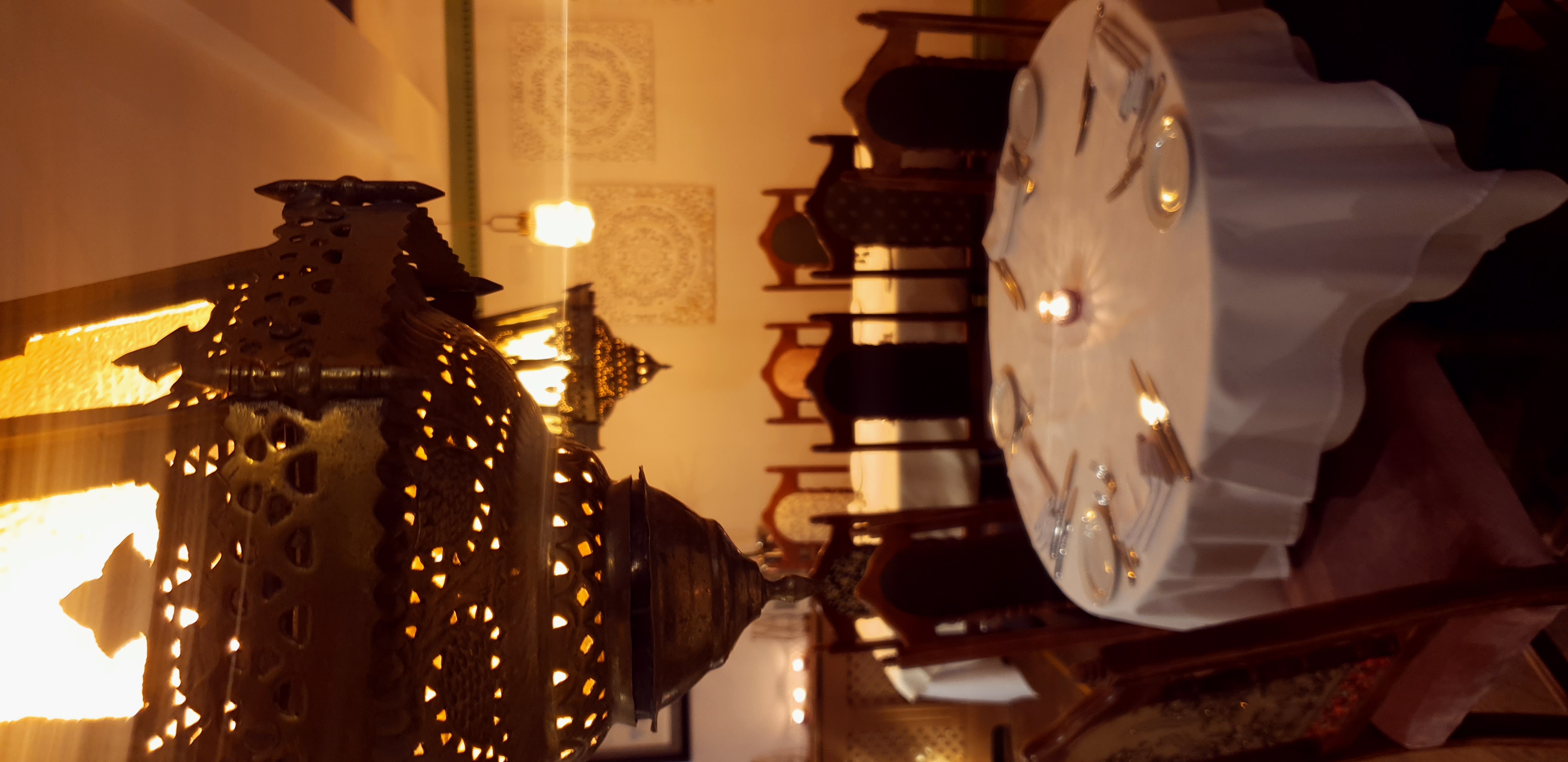 Elegant dining room in Nayaab, perfect for intimate gatherings and upscale events.