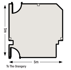 Sequoia meeting space floor plan at Rockliffe Hall, ideal for workshops and conferences.