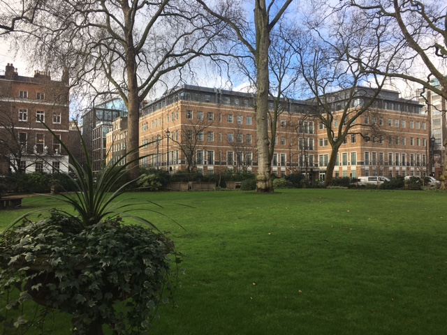 Portman Square Garden: lush green space for corporate events and outdoor networking.