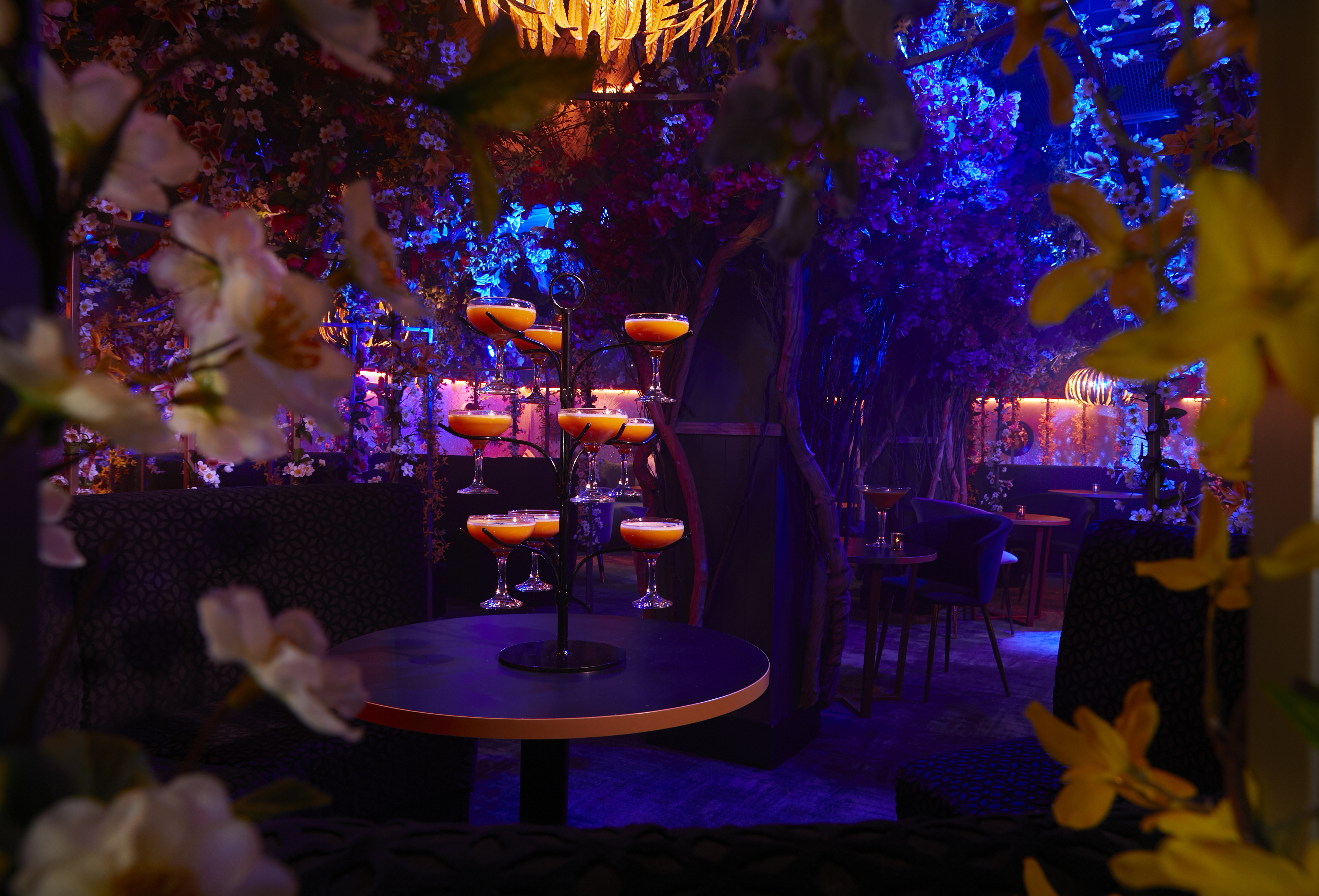 Elegant event space at Le Club in Le Fez, ideal for upscale gatherings and celebrations.