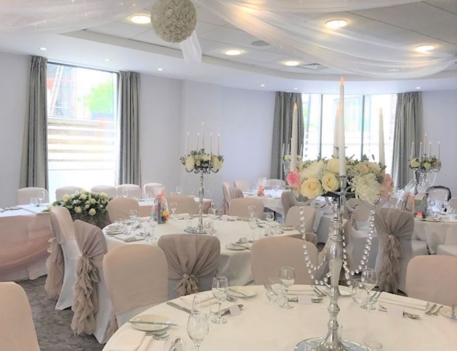 Elegant Claremont Suite at DoubleTree, ideal for weddings and formal events.