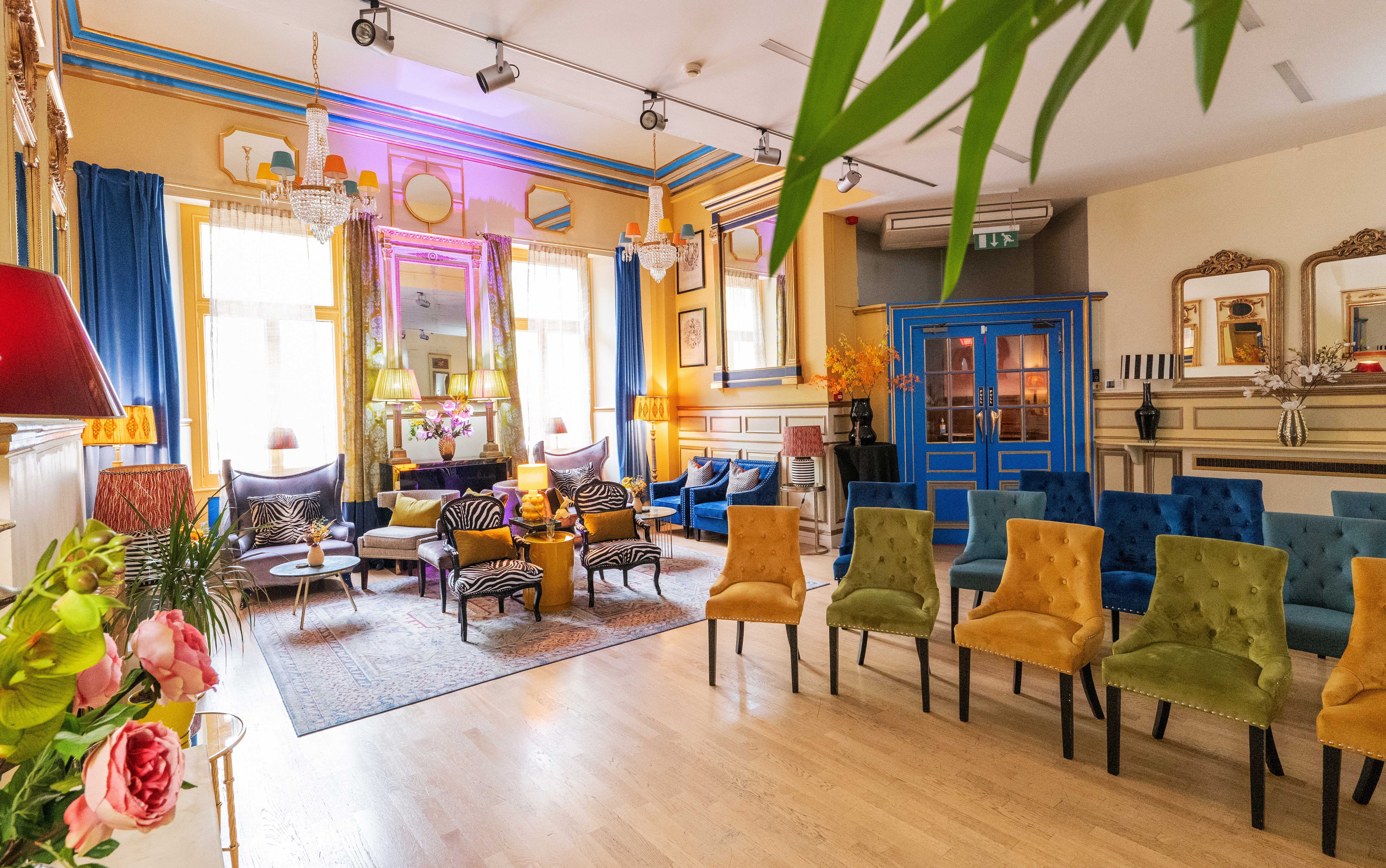 Stylish event space at The Embassy, Lumiere London, ideal for networking and workshops.