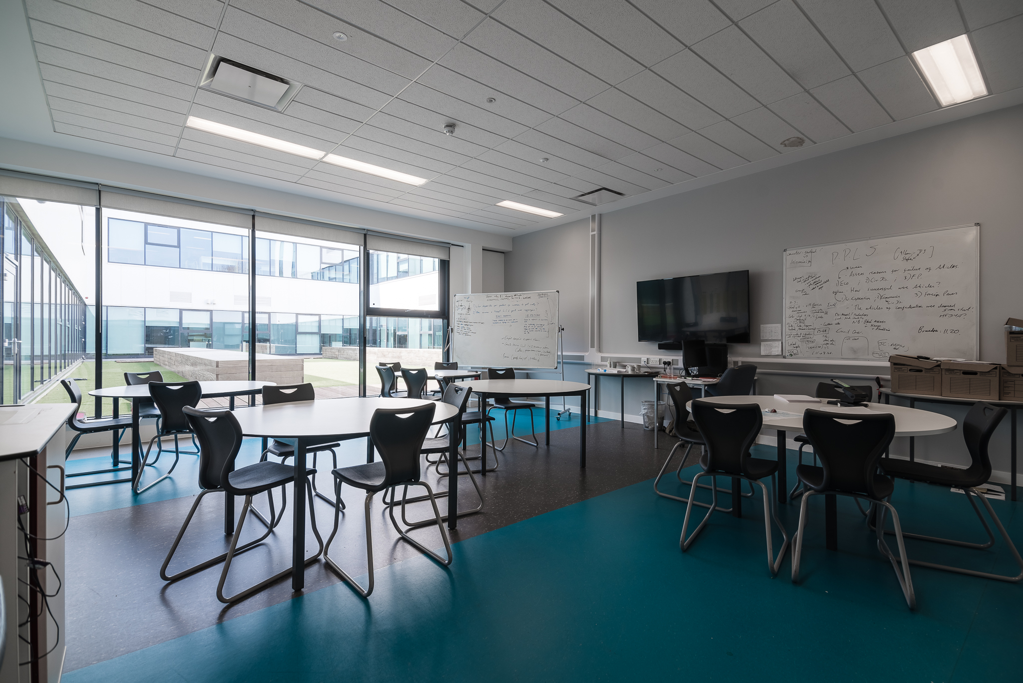 Breakout room at London Academy of Excellence, ideal for workshops and team meetings.
