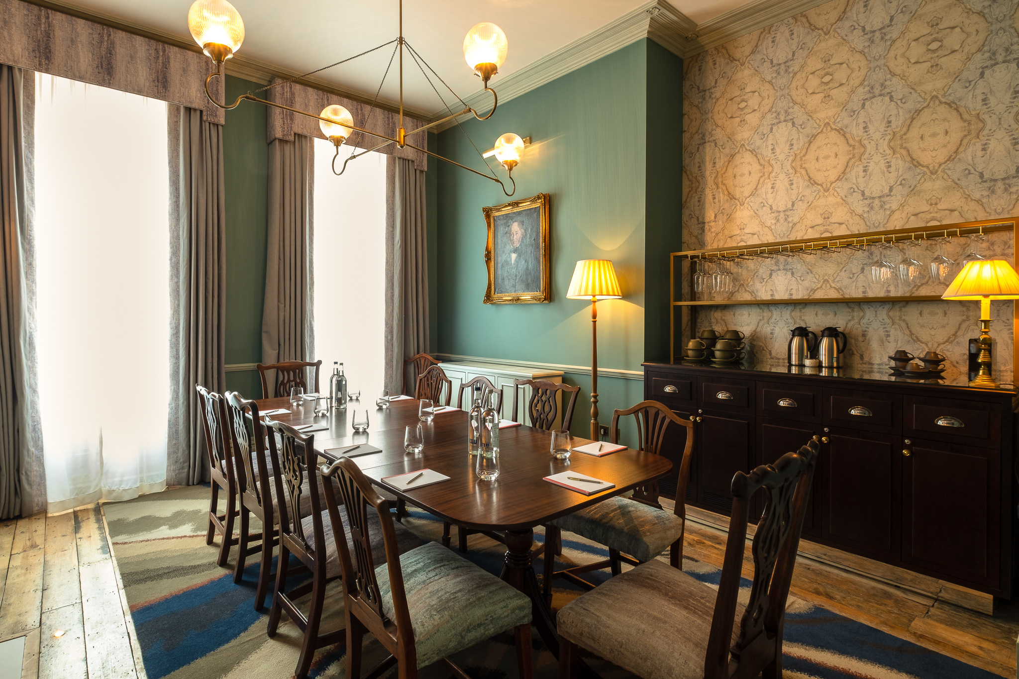 Seymour Room at Home Grown Club, elegant meeting space for corporate events and gatherings.