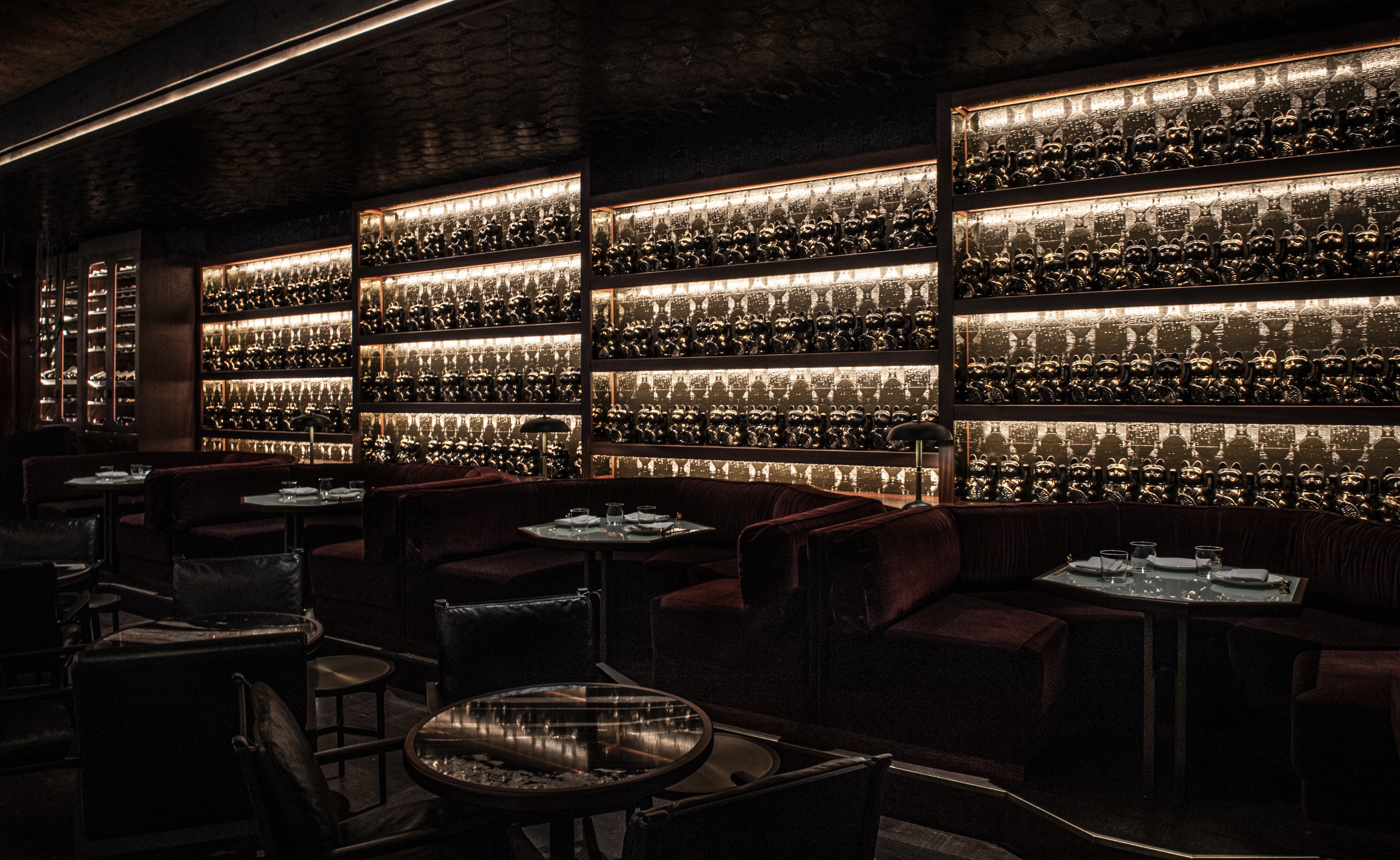 Exclusive Hire at Lucky Cat by Gordon Ramsay, elegant dining space for upscale events.