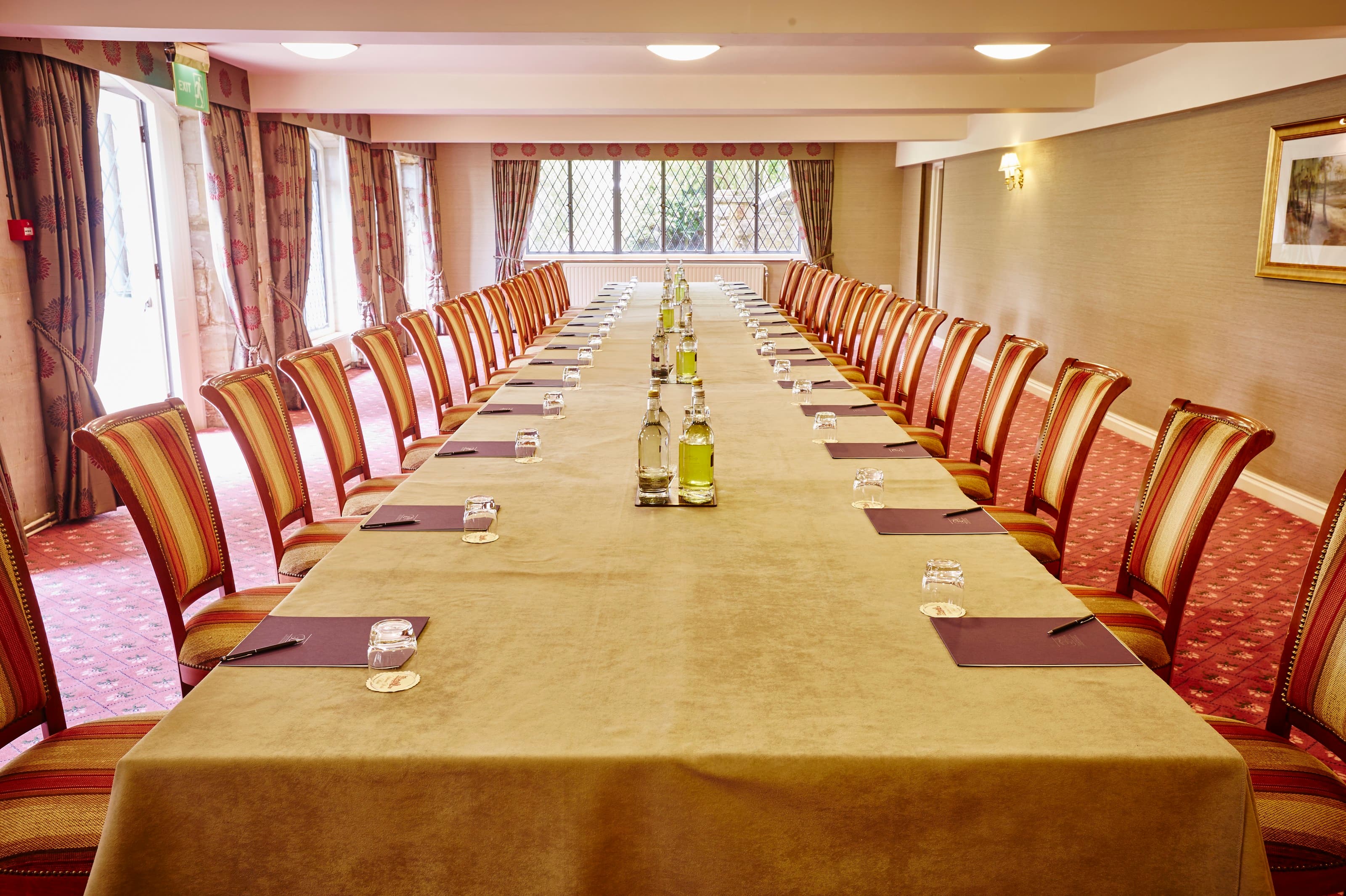 Henry Smart boardroom at Ashdown Park Hotel for formal corporate meetings and professional events.