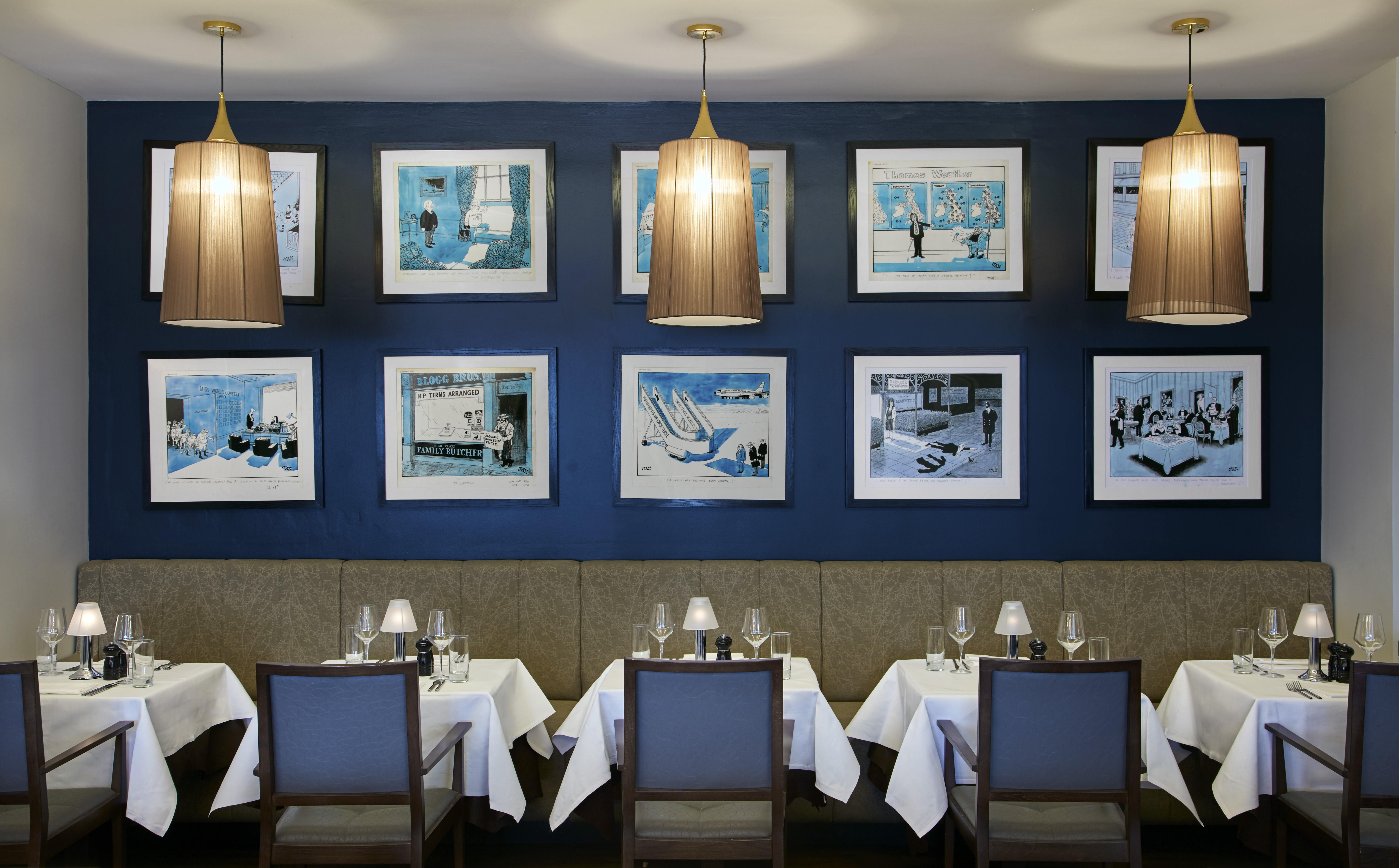 Elegant dining space at Marco Pierre White Steakhouse, ideal for intimate events and meetings.