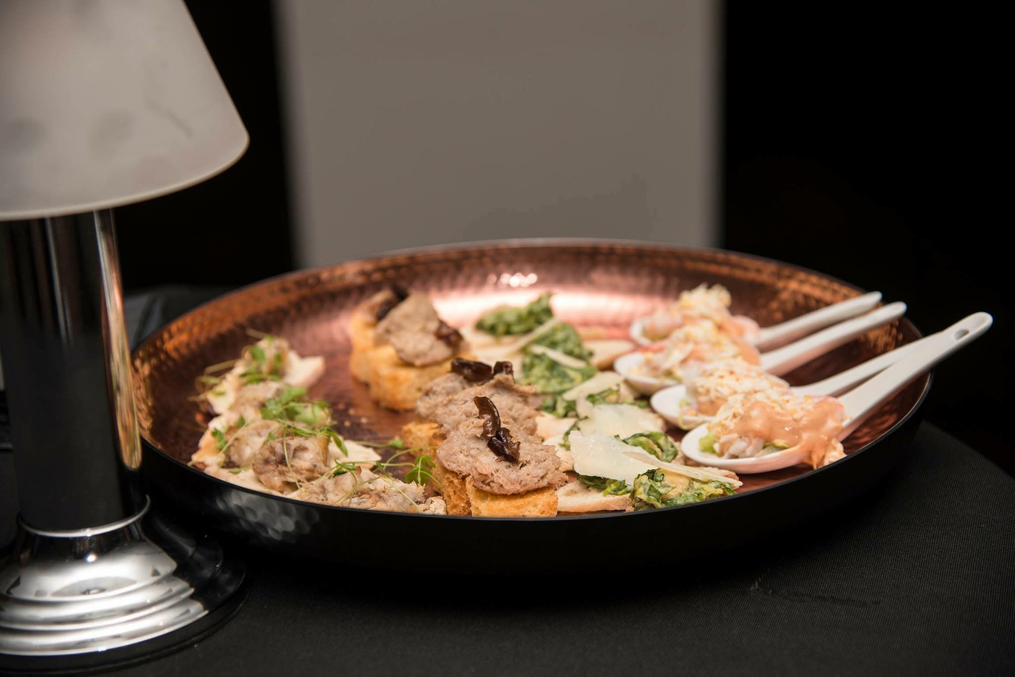 Elegant hors d'oeuvres platter at Marco Pierre White Steakhouse for upscale events.