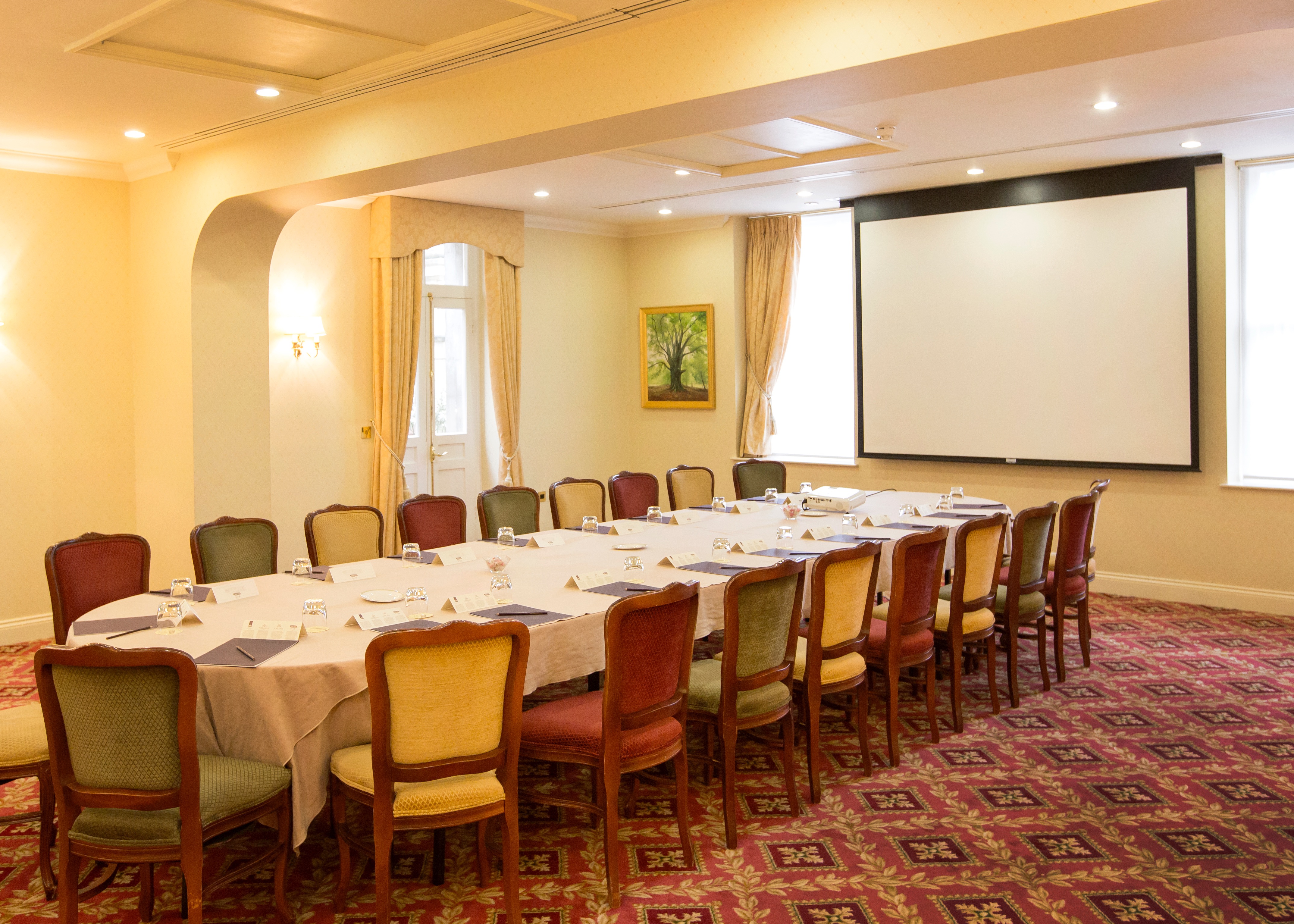 Bullwood meeting room at Luton Hoo Hotel, elegant decor for professional events.