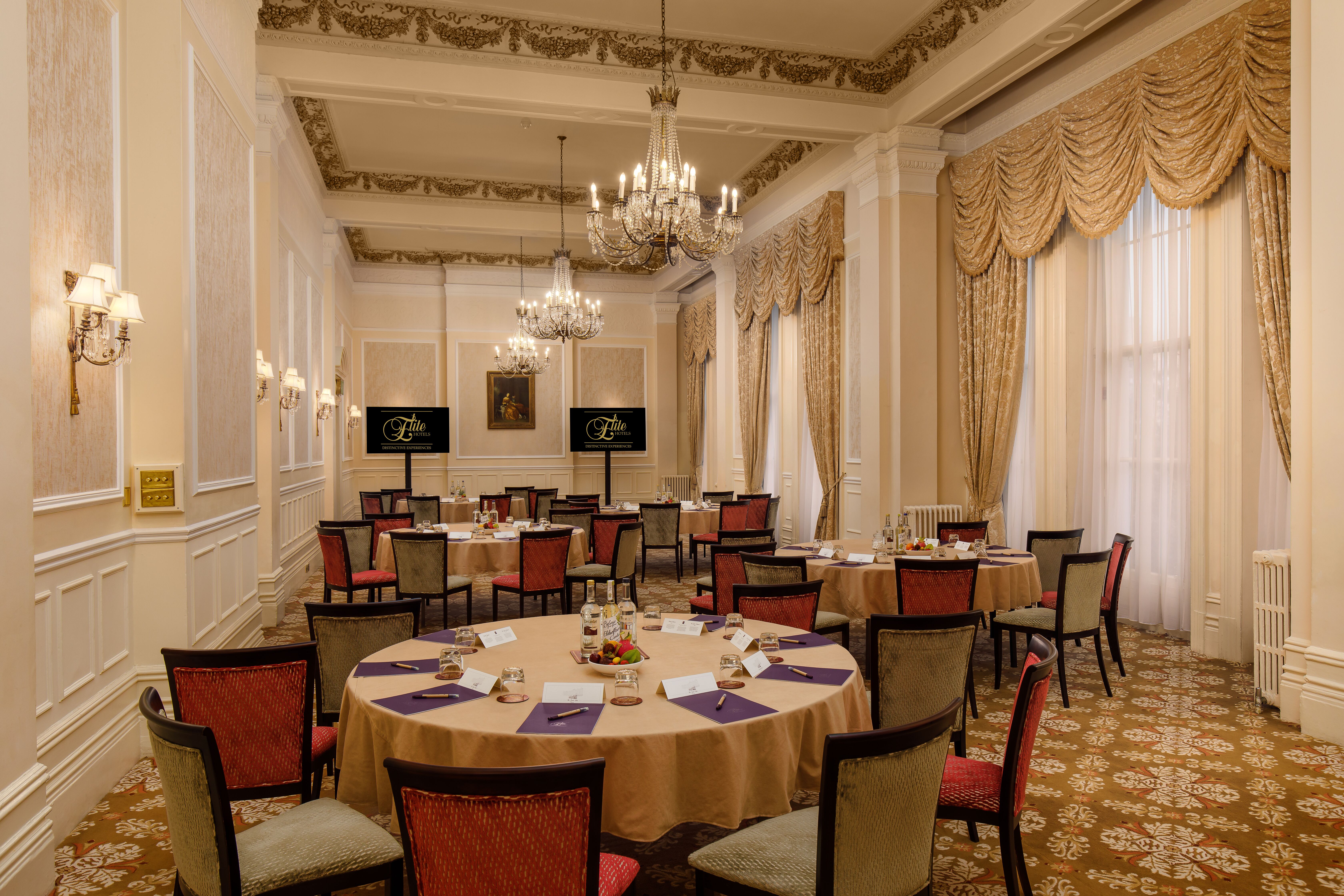 Elegant event space in The Grand Hotel, Eastbourne, ideal for corporate meetings and gatherings.