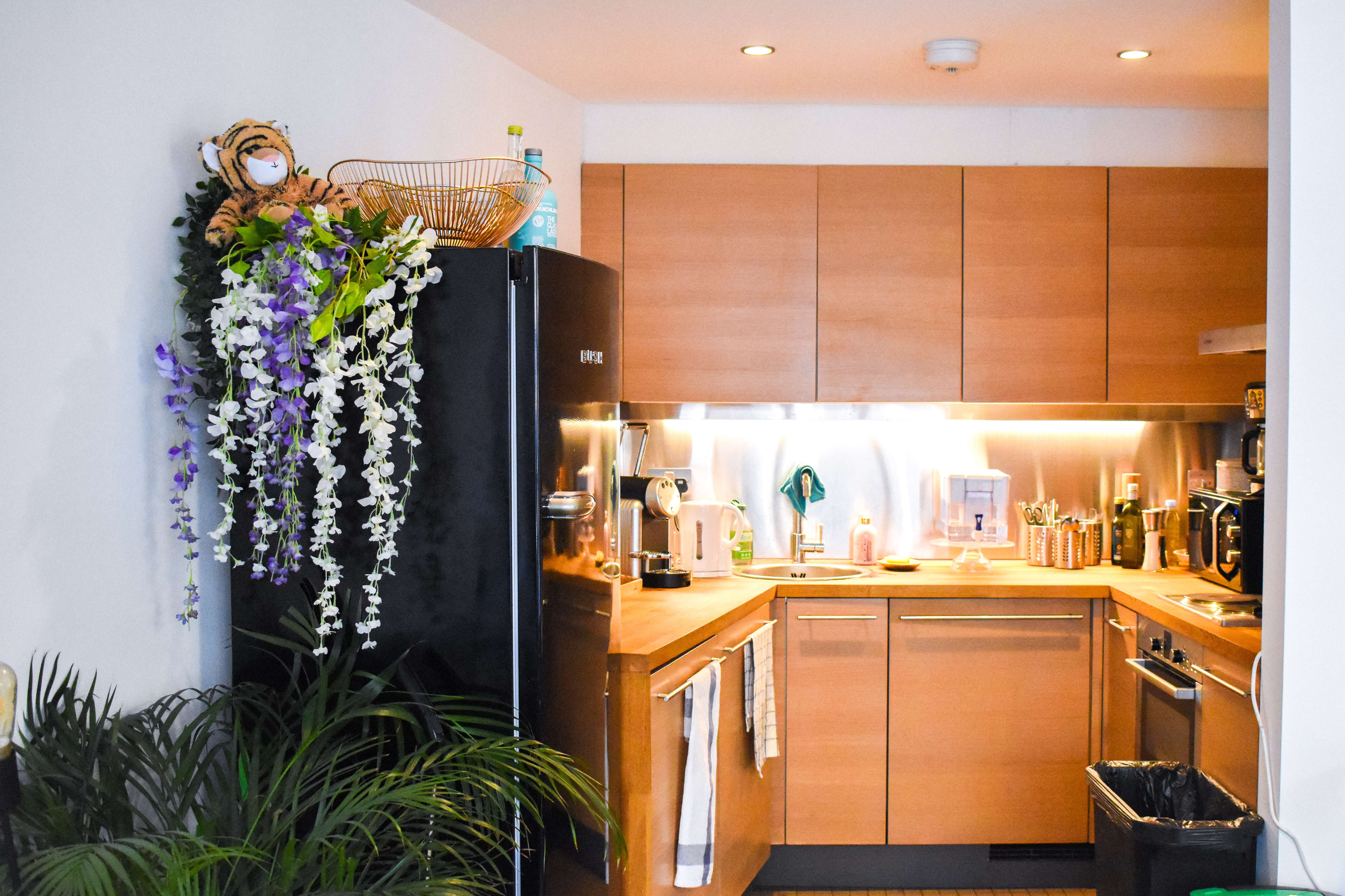 Modern kitchen in Unit C, Blooming Founders, perfect for event catering and gatherings.