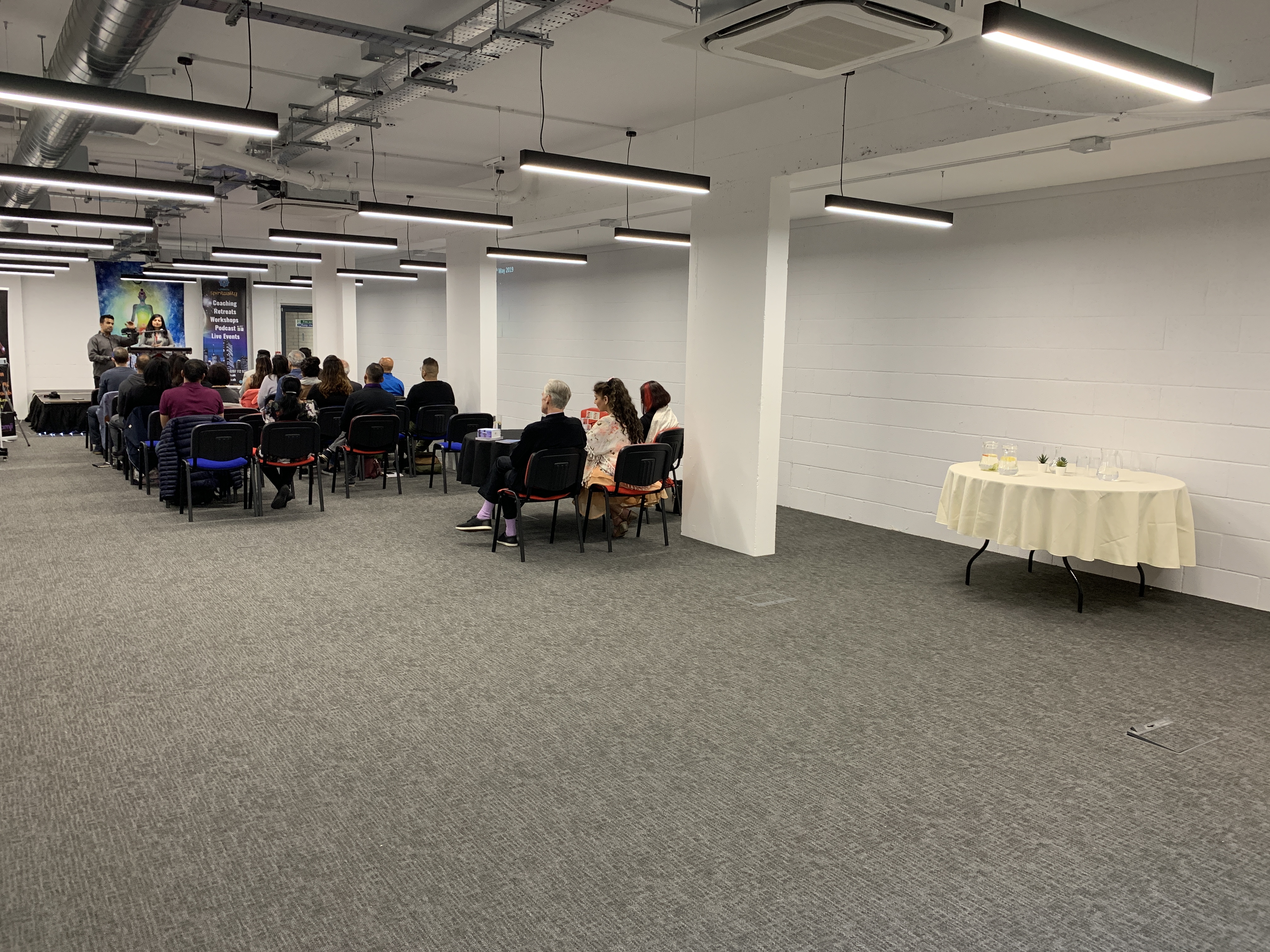 Vandon Rooms meeting space with chairs for events, ideal for networking and collaboration.