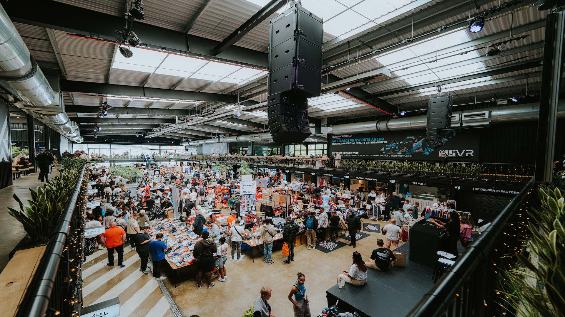 "Vibrant Venue Takeover at Boxpark Wembley, ideal for trade shows and community events."