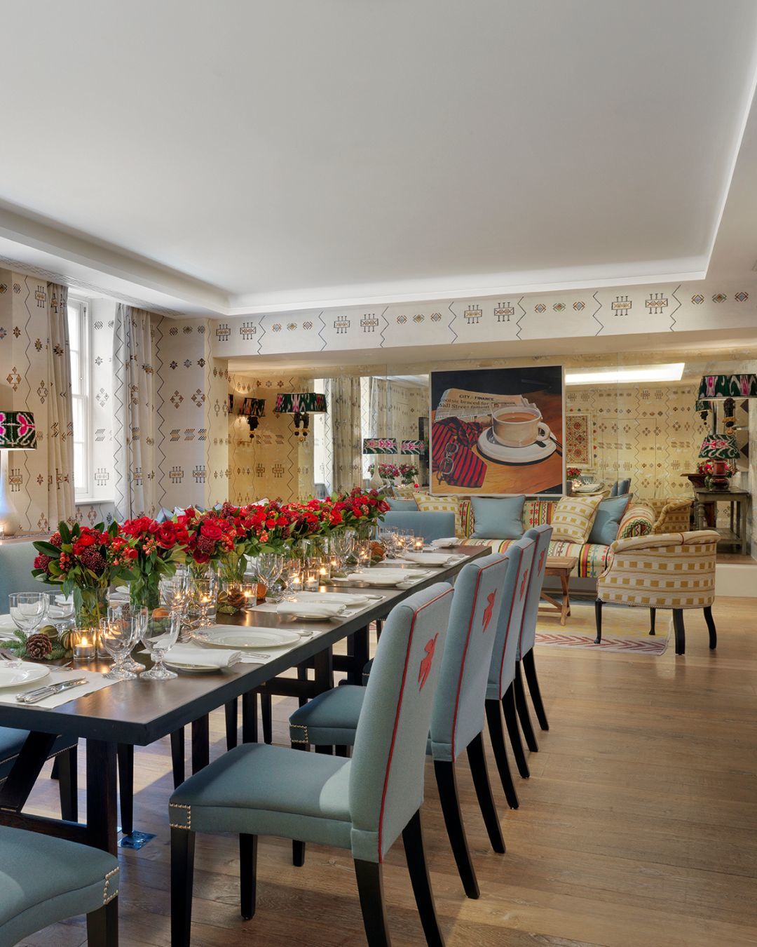 Rocklin Room at Haymarket Hotel: elegant meeting space for corporate events and gatherings.