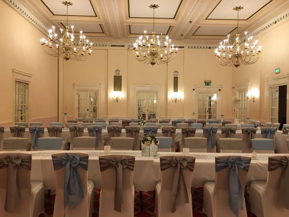 Elegant Banqueting Hall at The Adelphi Hotel, perfect for weddings and corporate events.