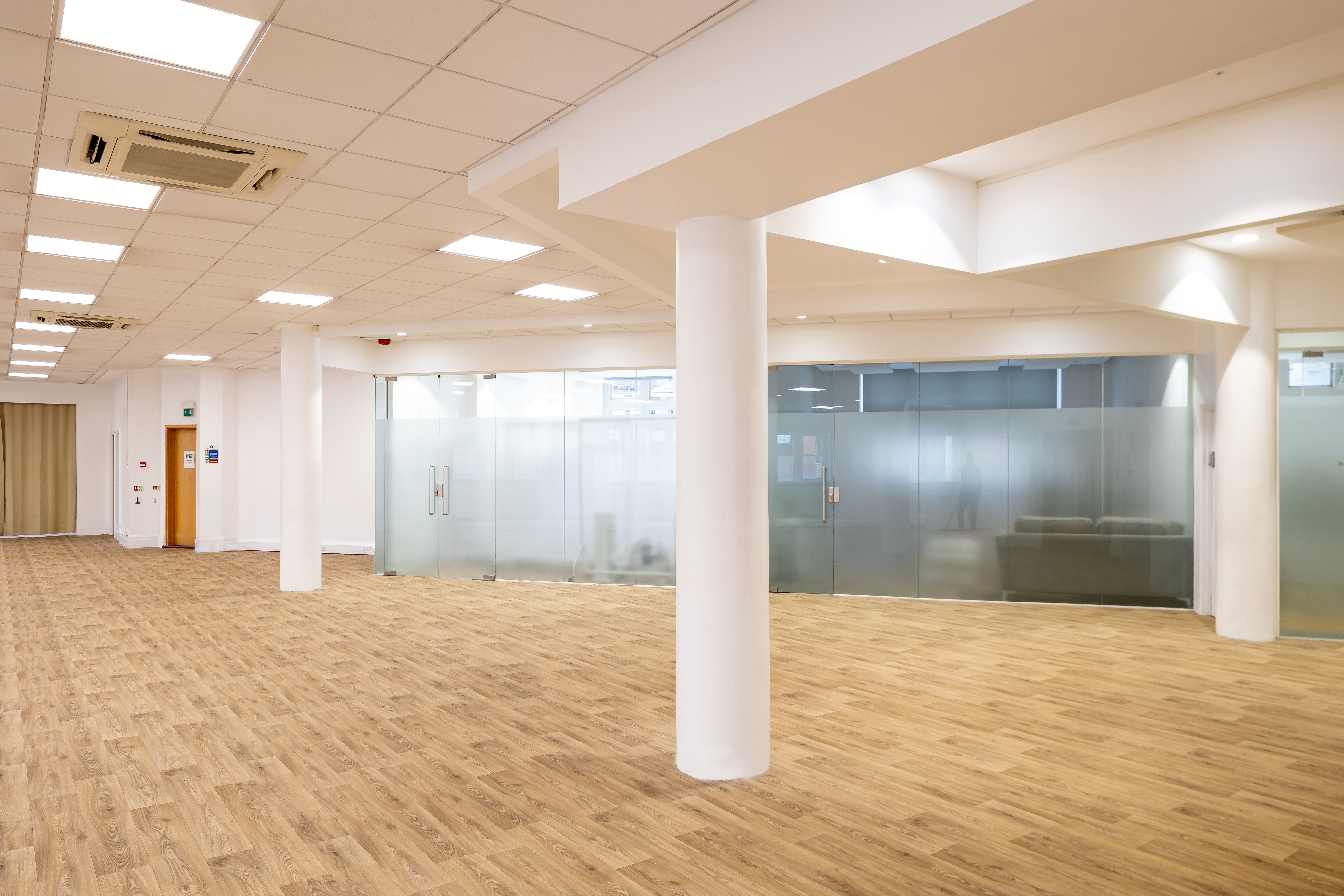 Versatile event space in The Music Room Mayfair with natural light, perfect for corporate events.