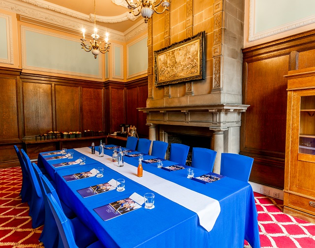 Elegant meeting room in The Adelphi Hotel, perfect for corporate events and workshops.