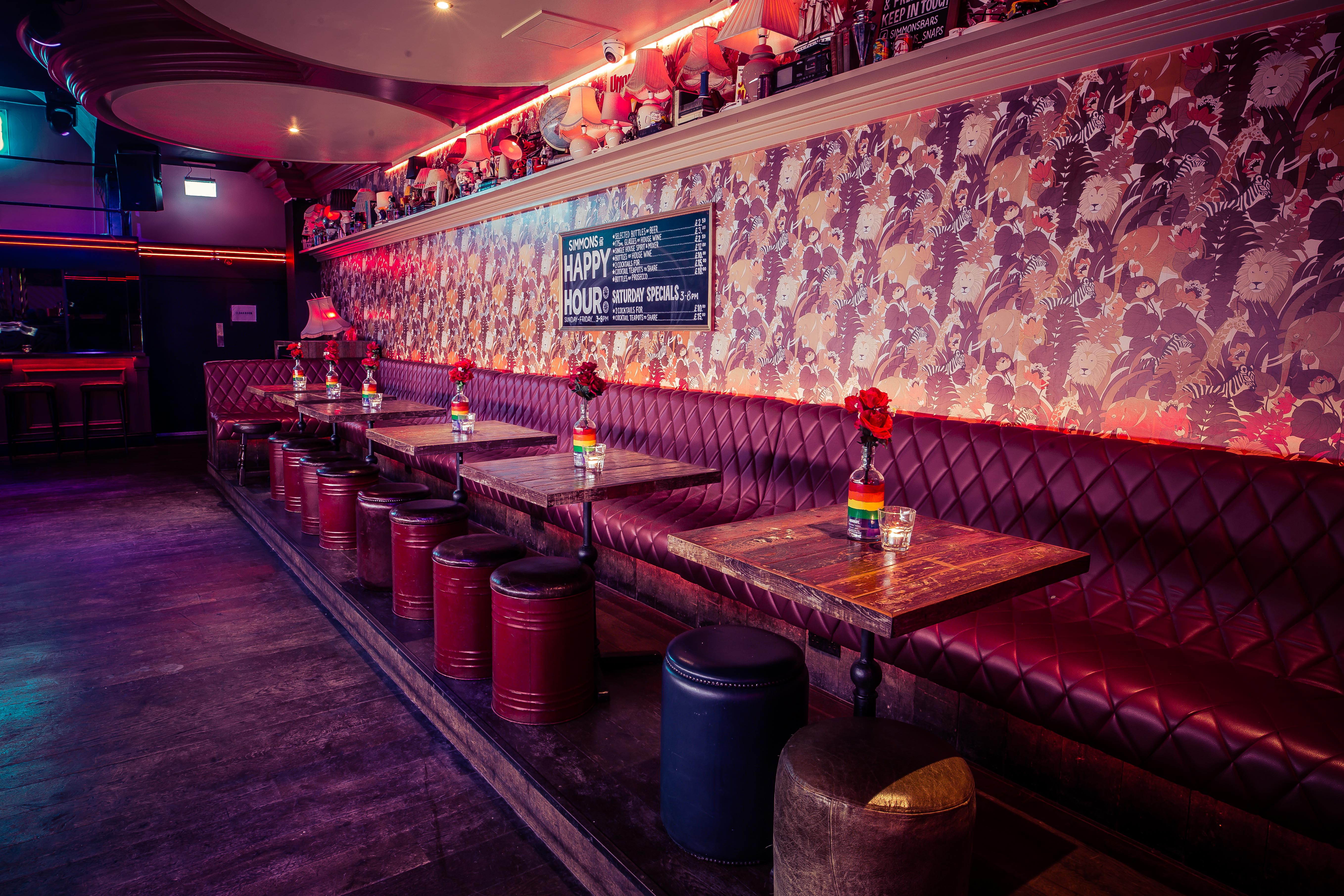 Semi-private venue with stylish seating, ideal for cocktail receptions and networking events.