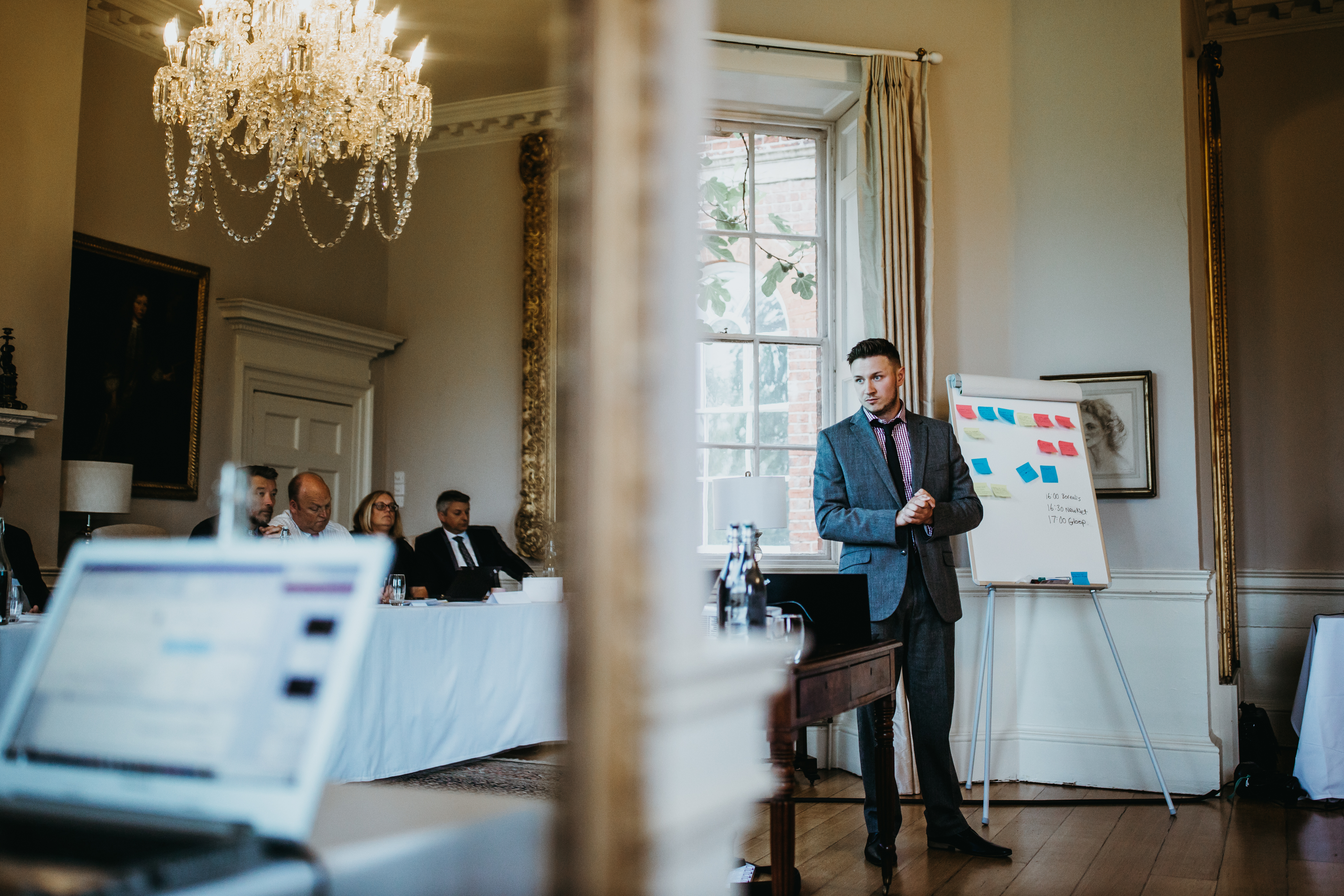 Whole Venue at Norwood Park: elegant meeting space for presentations and discussions.