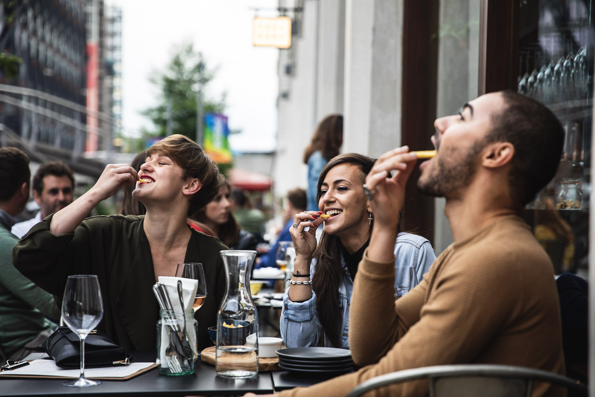 Vibrant outdoor dining at Vagabond Paddington for networking events and gatherings.