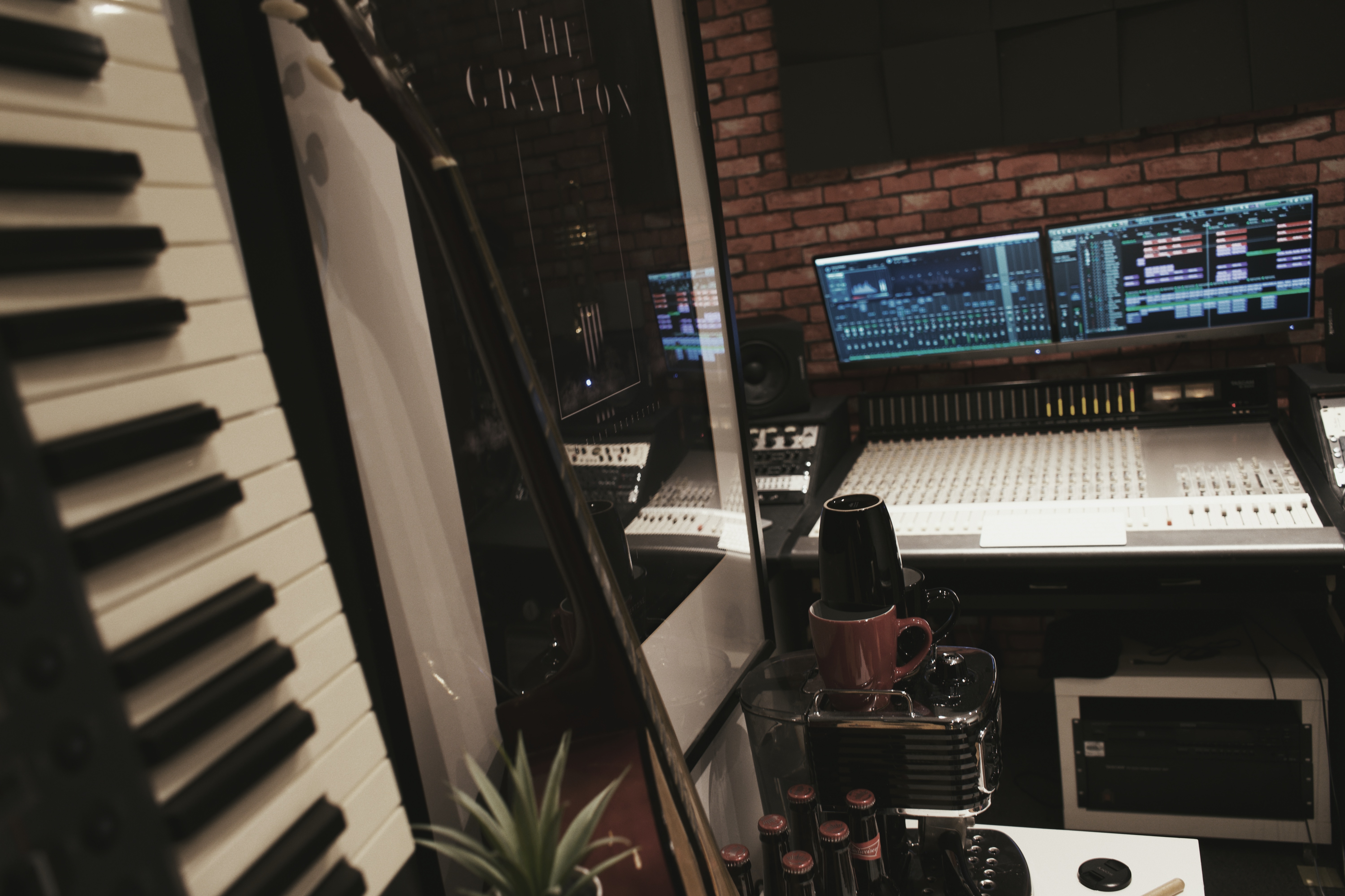 Modern recording studio setup in Innertone Collective for creative events and workshops.