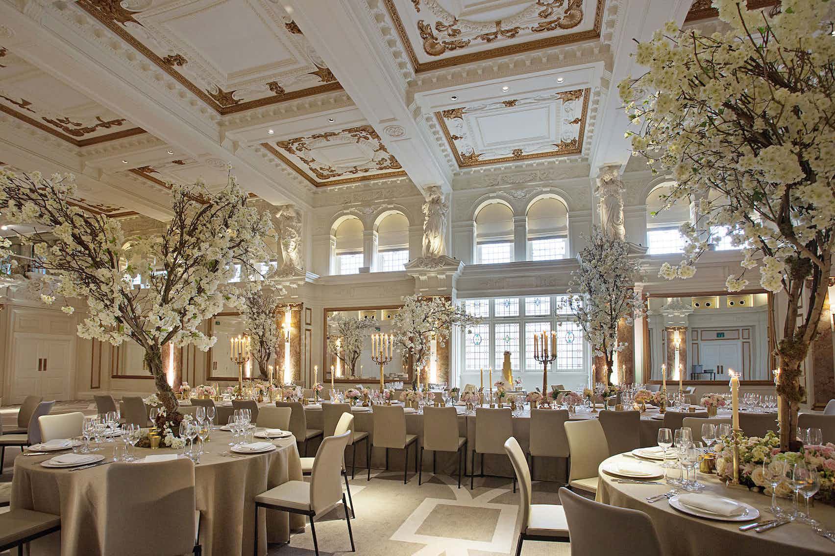 Elegant ballroom at Kimpton Fitzroy London, perfect for weddings and corporate events.