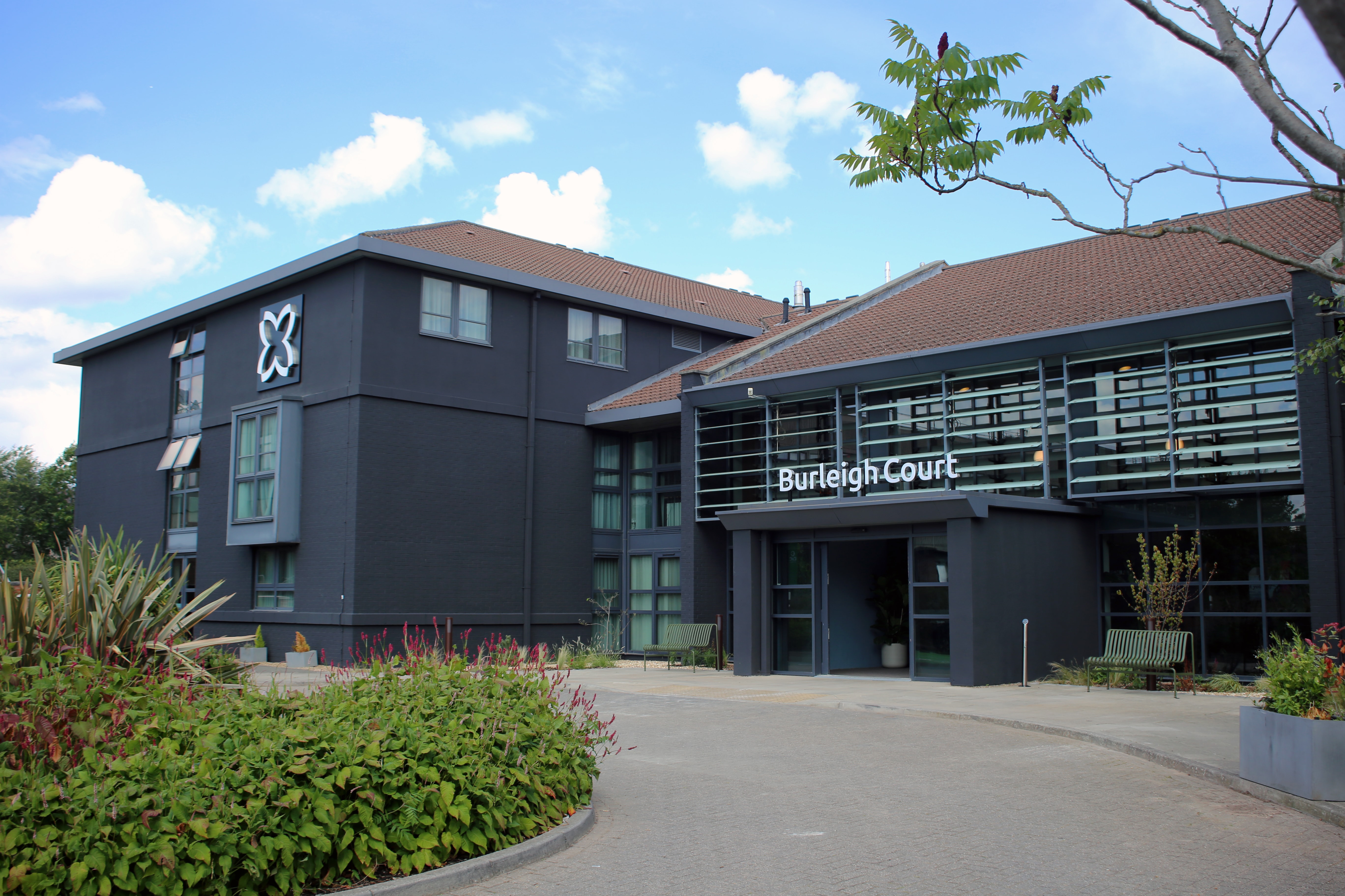 Large meeting space at Burleigh Court Conference Centre, ideal for events and conferences.