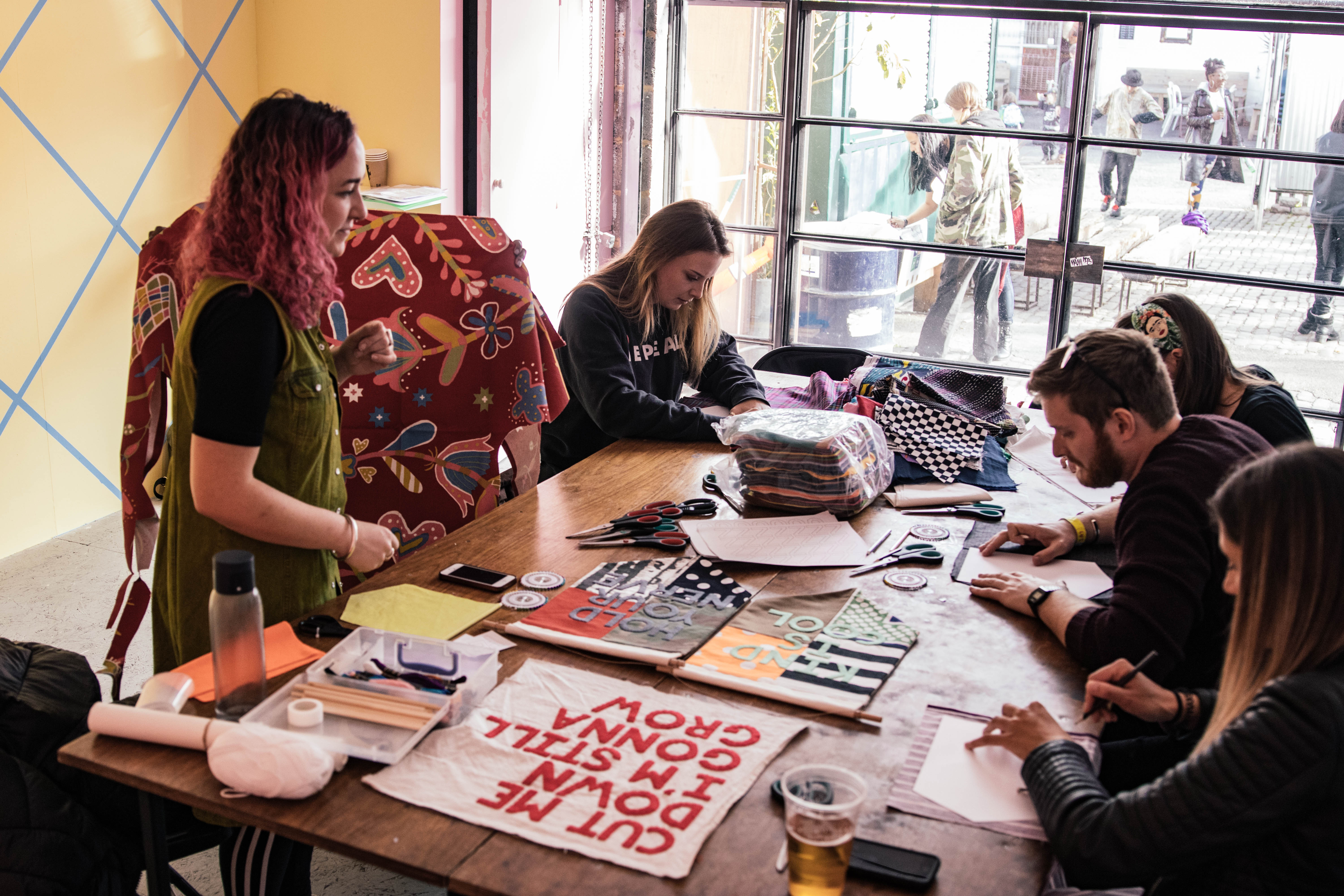 Whole Venue at Peckham Springs: vibrant collaborative workshop space for team-building events.