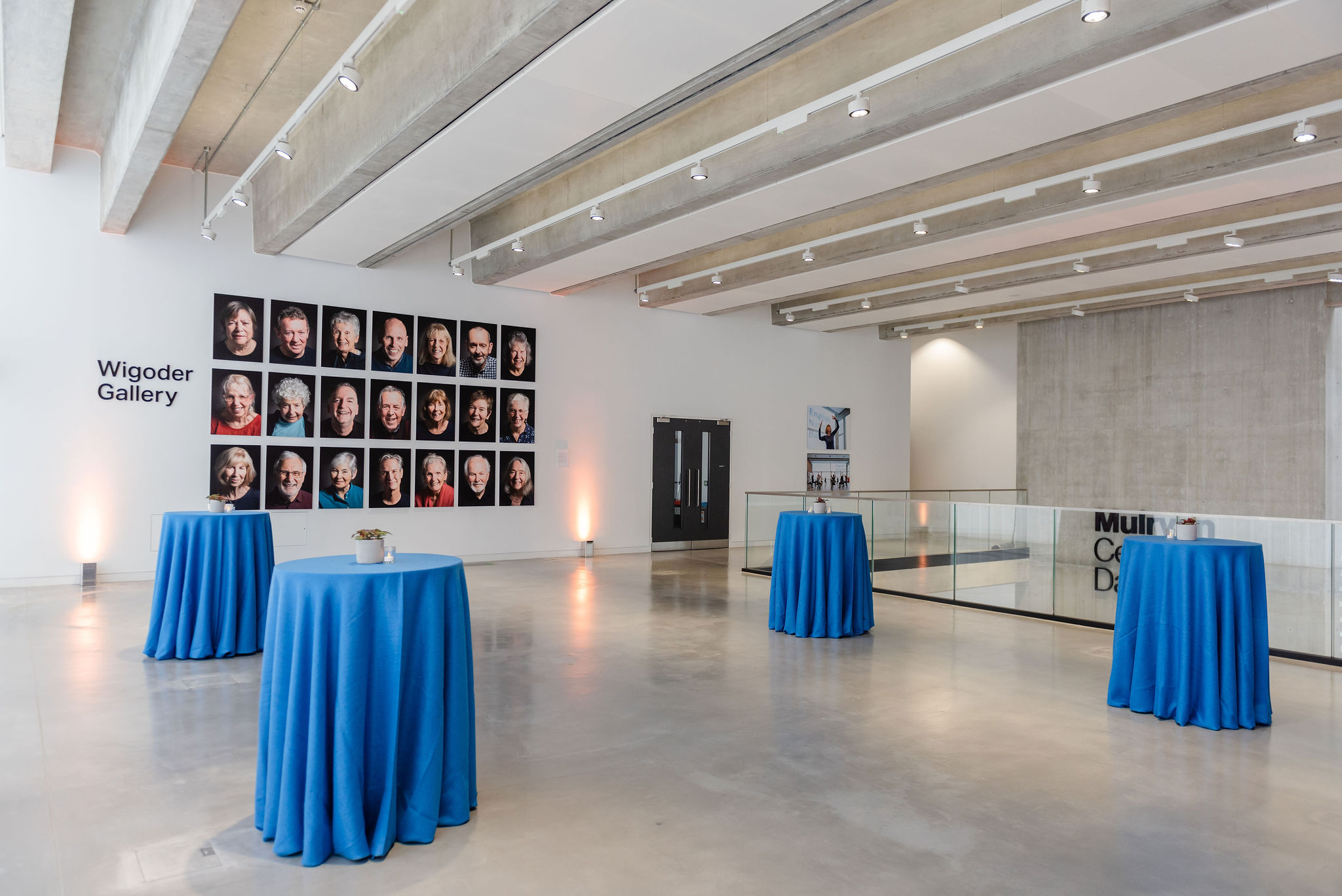Wigoder Gallery at English National Ballet, modern event space with high ceilings, ideal for receptions.