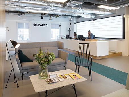 Modern reception area at The Steine, ideal for networking and events.