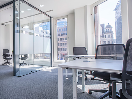 Modern meeting room with large windows, ideal for collaborative events in Castlemead.