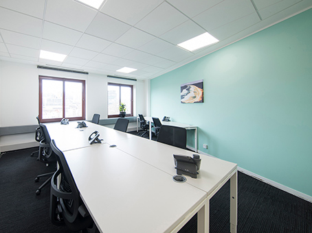 Modern meeting space at Baltic Wharf, featuring natural light for productive events.