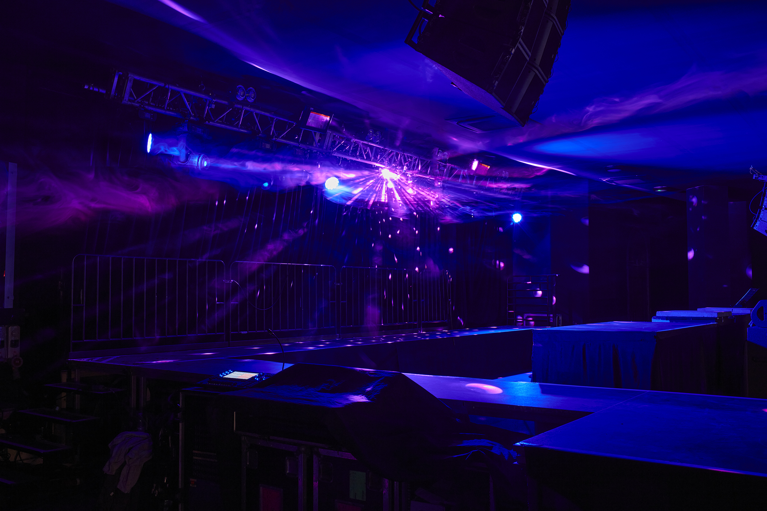 Concert Hall in EartH with vibrant lighting, ideal for concerts and events.