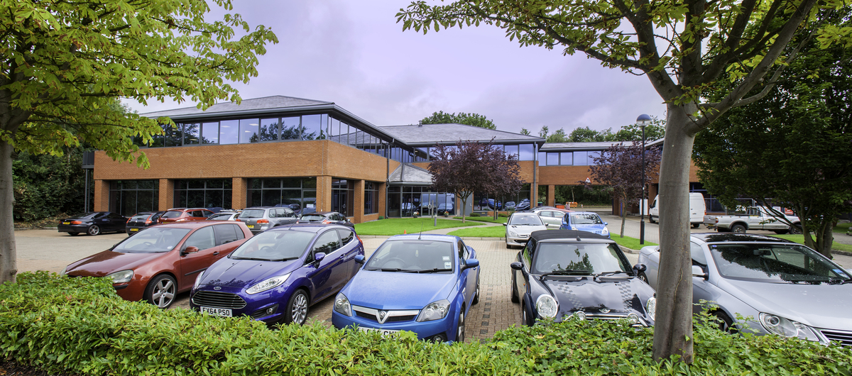 Modern corporate venue with glass facade, ideal for meetings and events at UBC Fleet.