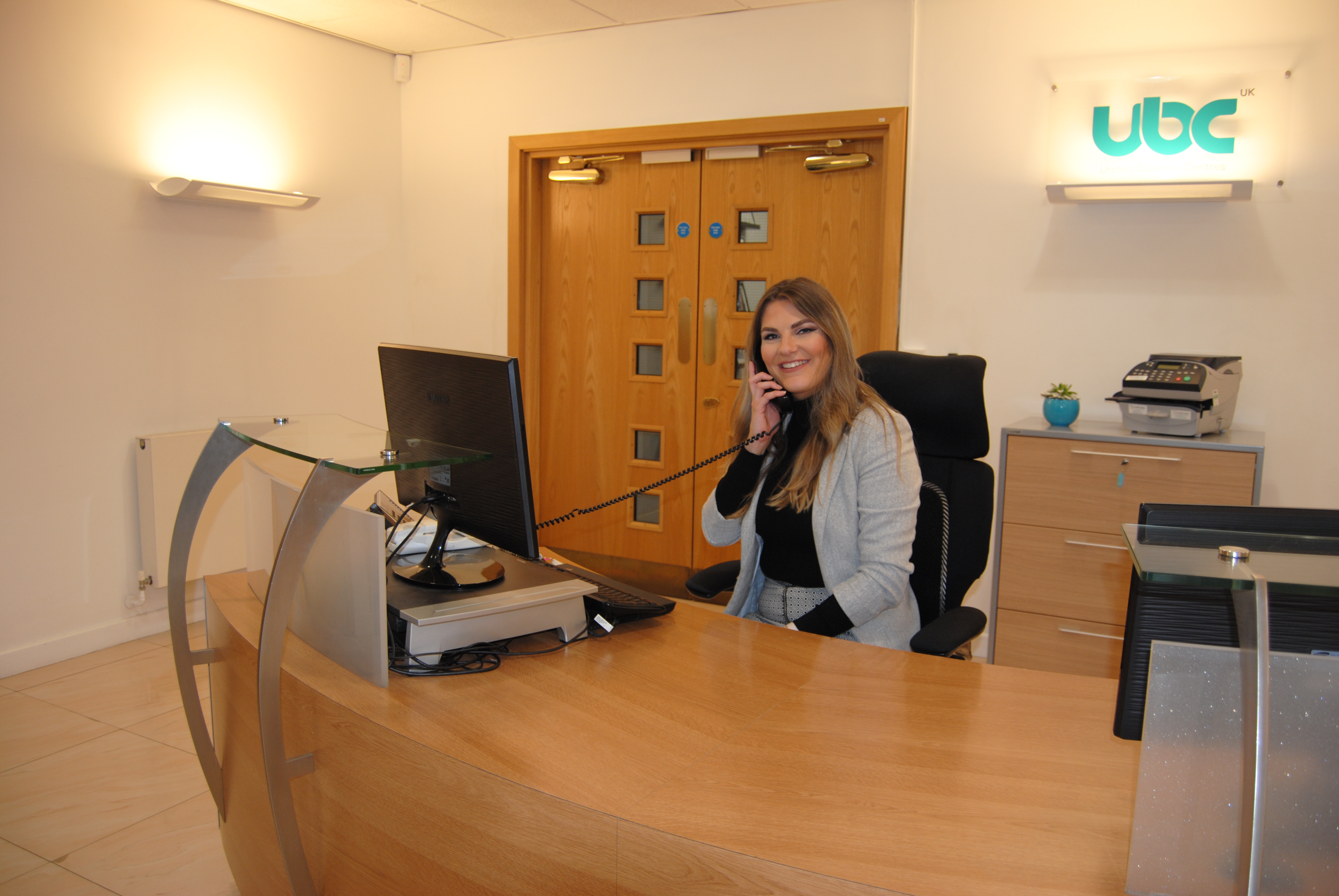 De Montford Suite reception area at UBC Henley, ideal for meetings and events.