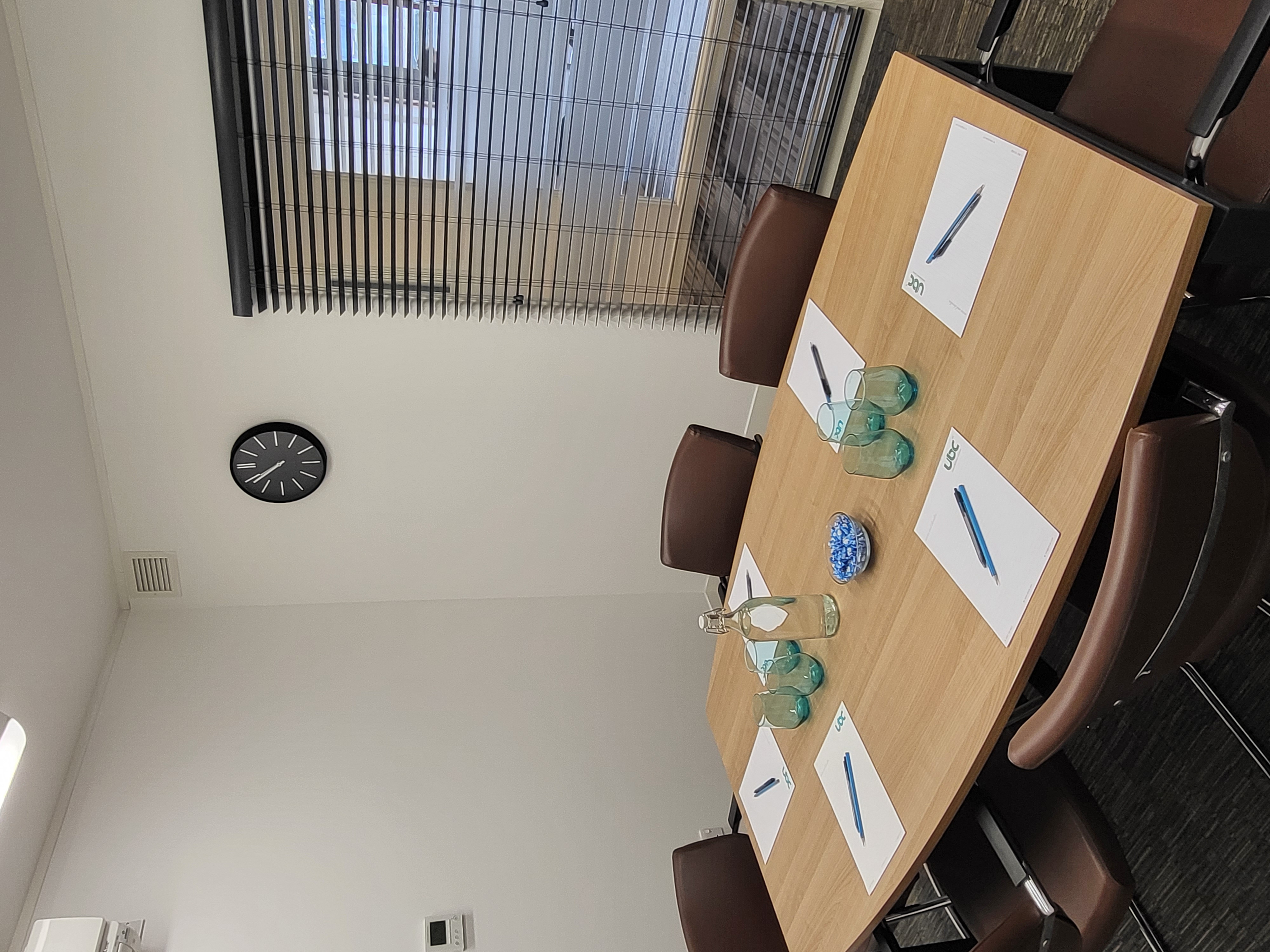 Mountbatten Suite meeting room with modern table, ideal for corporate events and workshops.