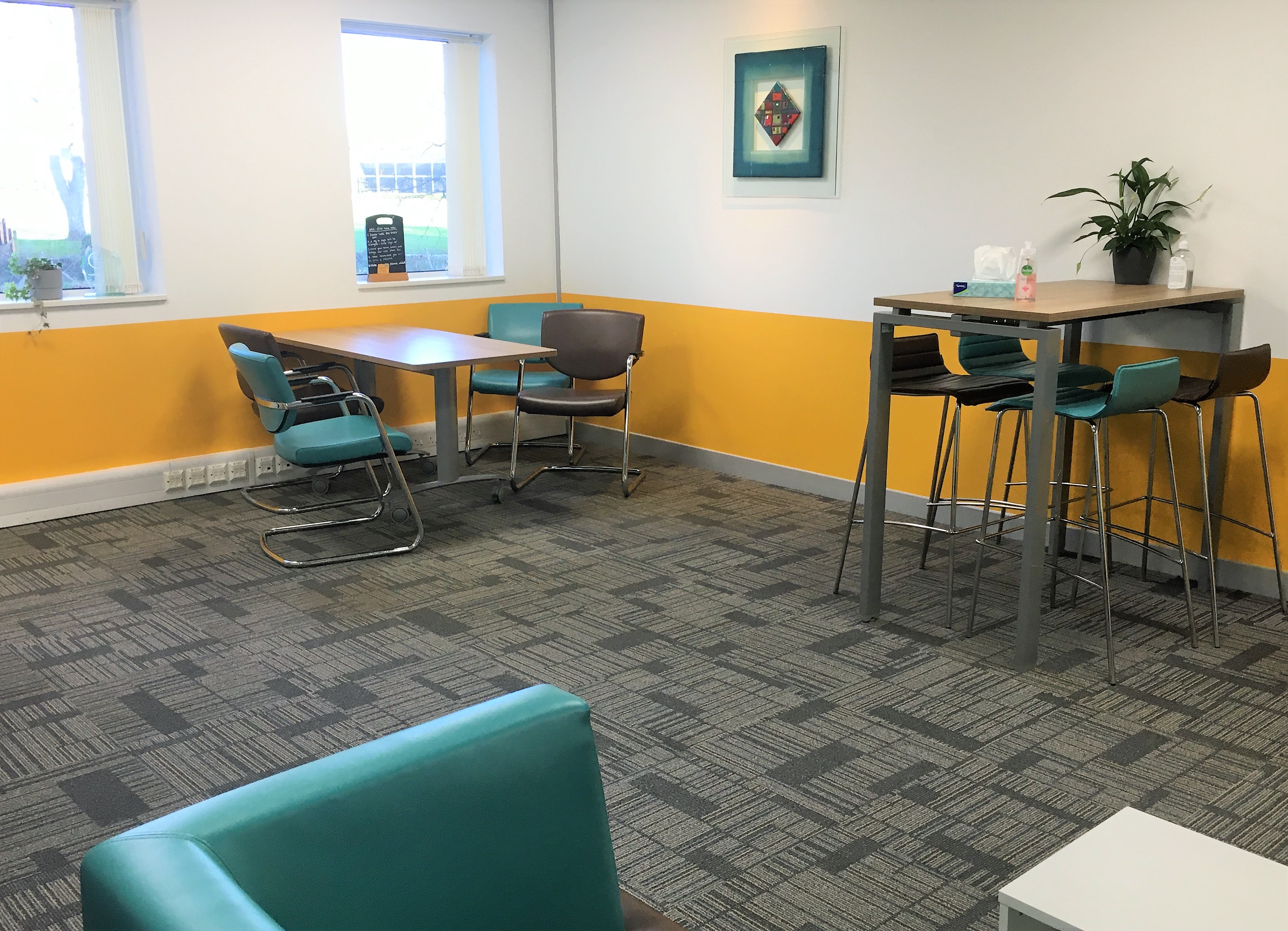 Magenta Suite at UBC Warrington: bright meeting space for events and networking.