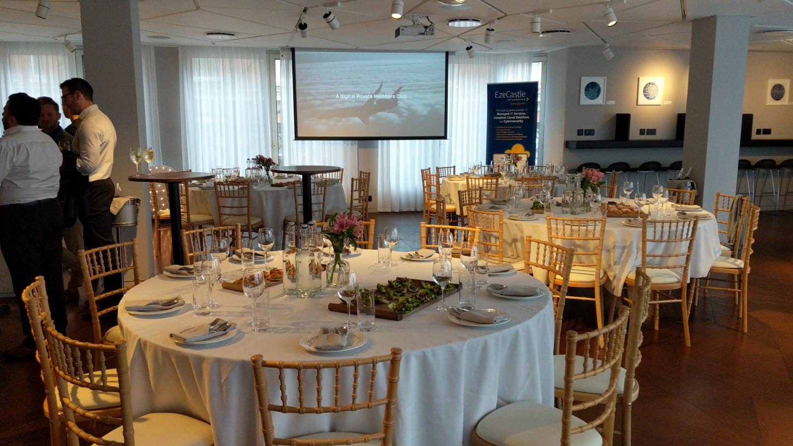 Elegant event space at The Lounge, 12 Hay Hill, perfect for networking and dining.
