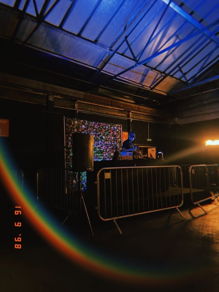 Dynamic DJ booth setup at SS2, Secret Space Digbeth for vibrant events.