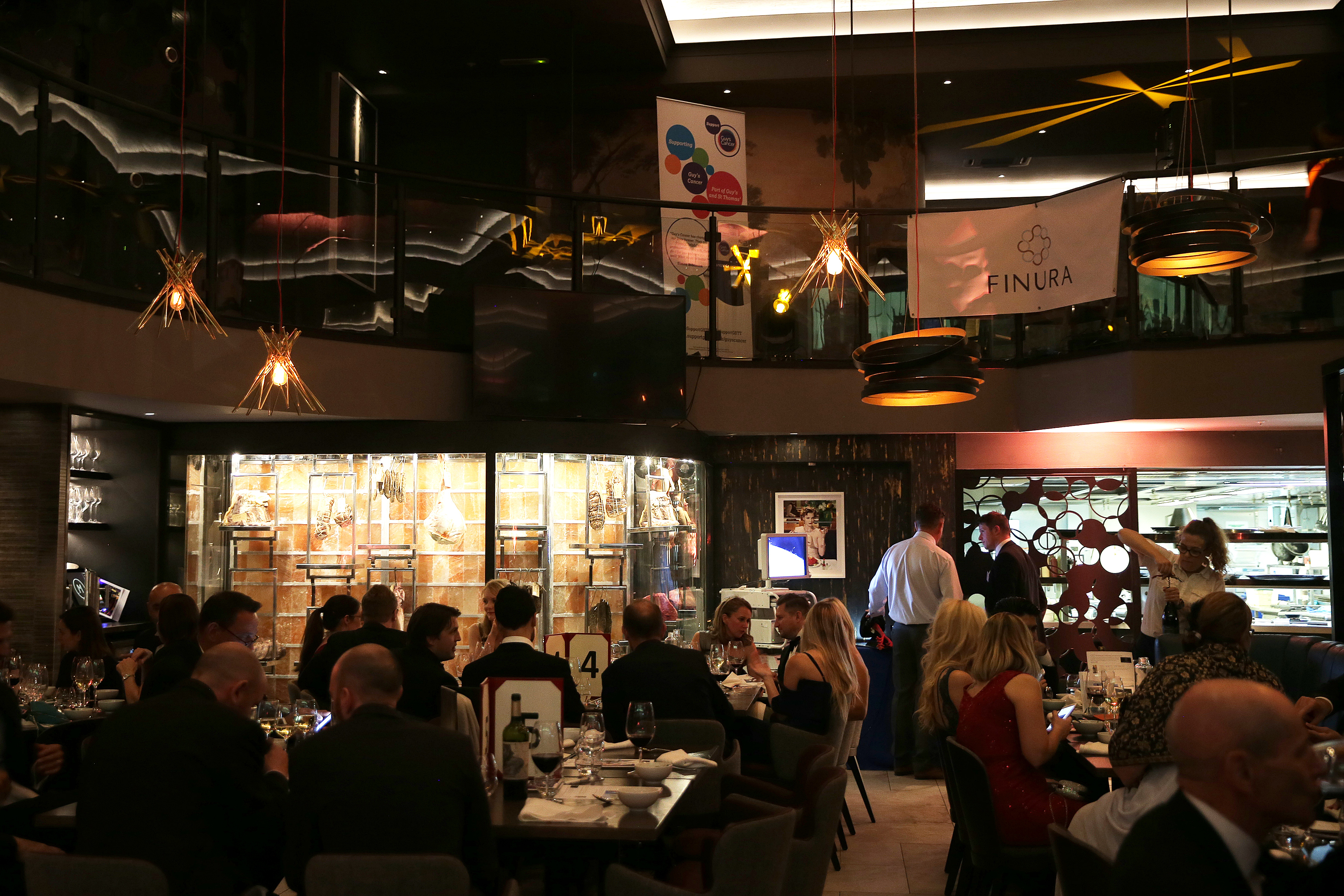 Elegant event space at GRILL M Threadneedle Street for corporate dinners and celebrations.